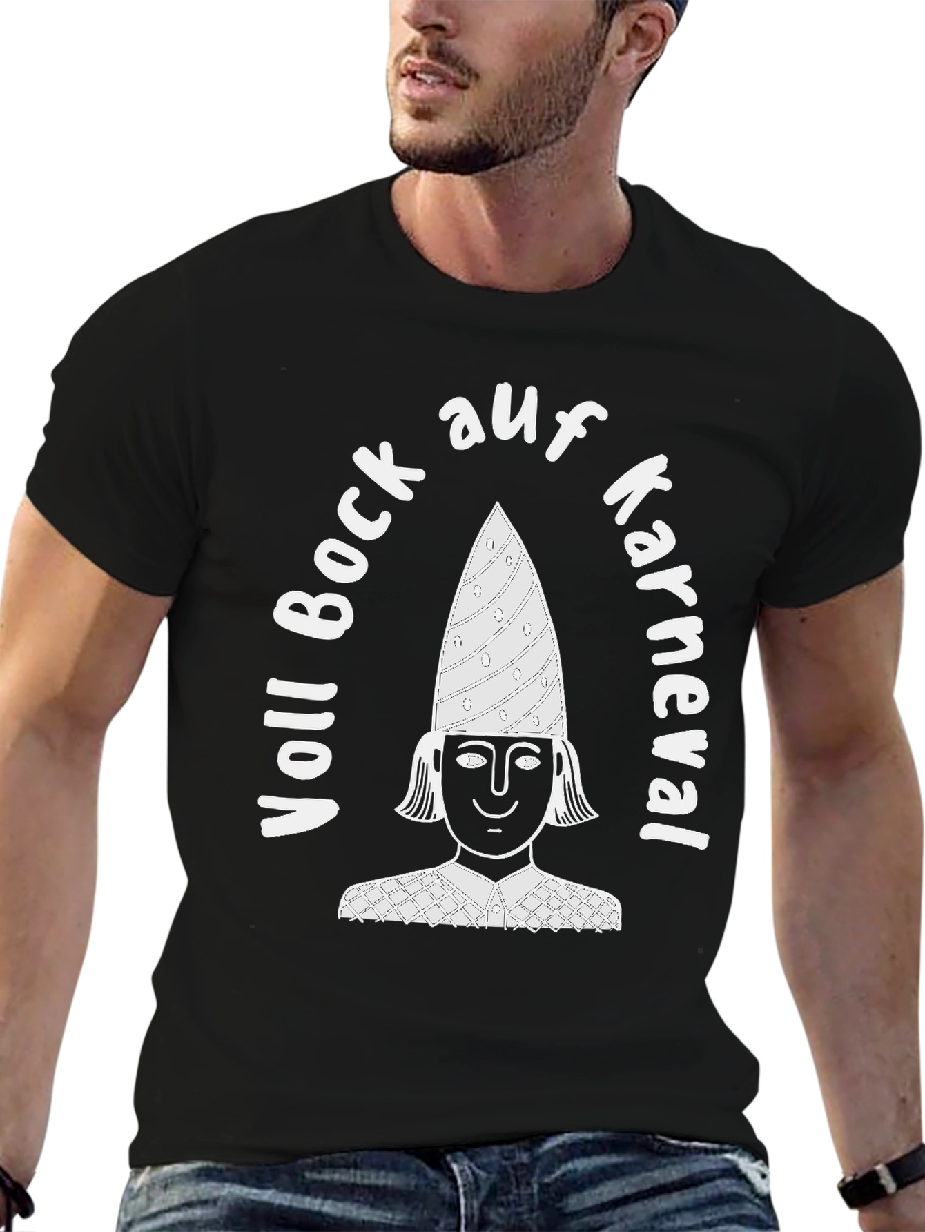 Black Voll Bock auf Karneval Black T-Shirt view 6