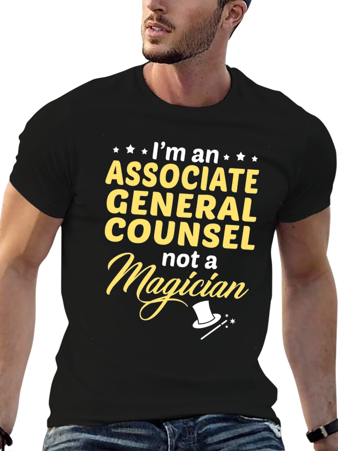 Black Associate General Counsel Novelty T-Shirt view 6