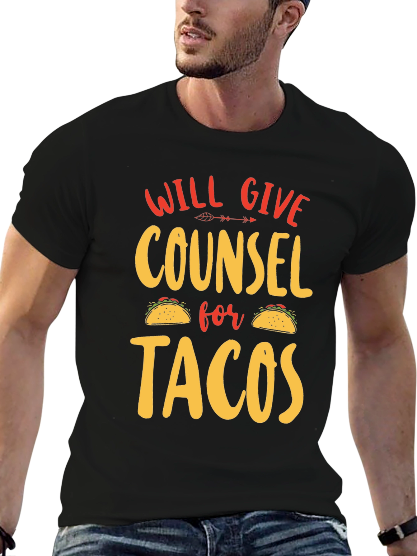 Will Give Counsel For Tacos Graphic Tee - 6