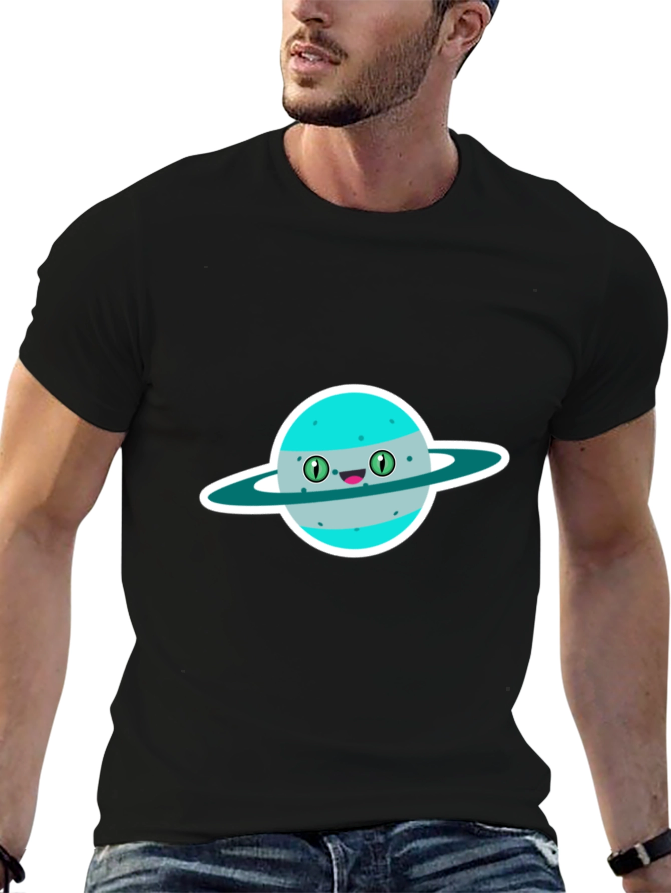 Black Planet Character Graphic T-Shirt view 6
