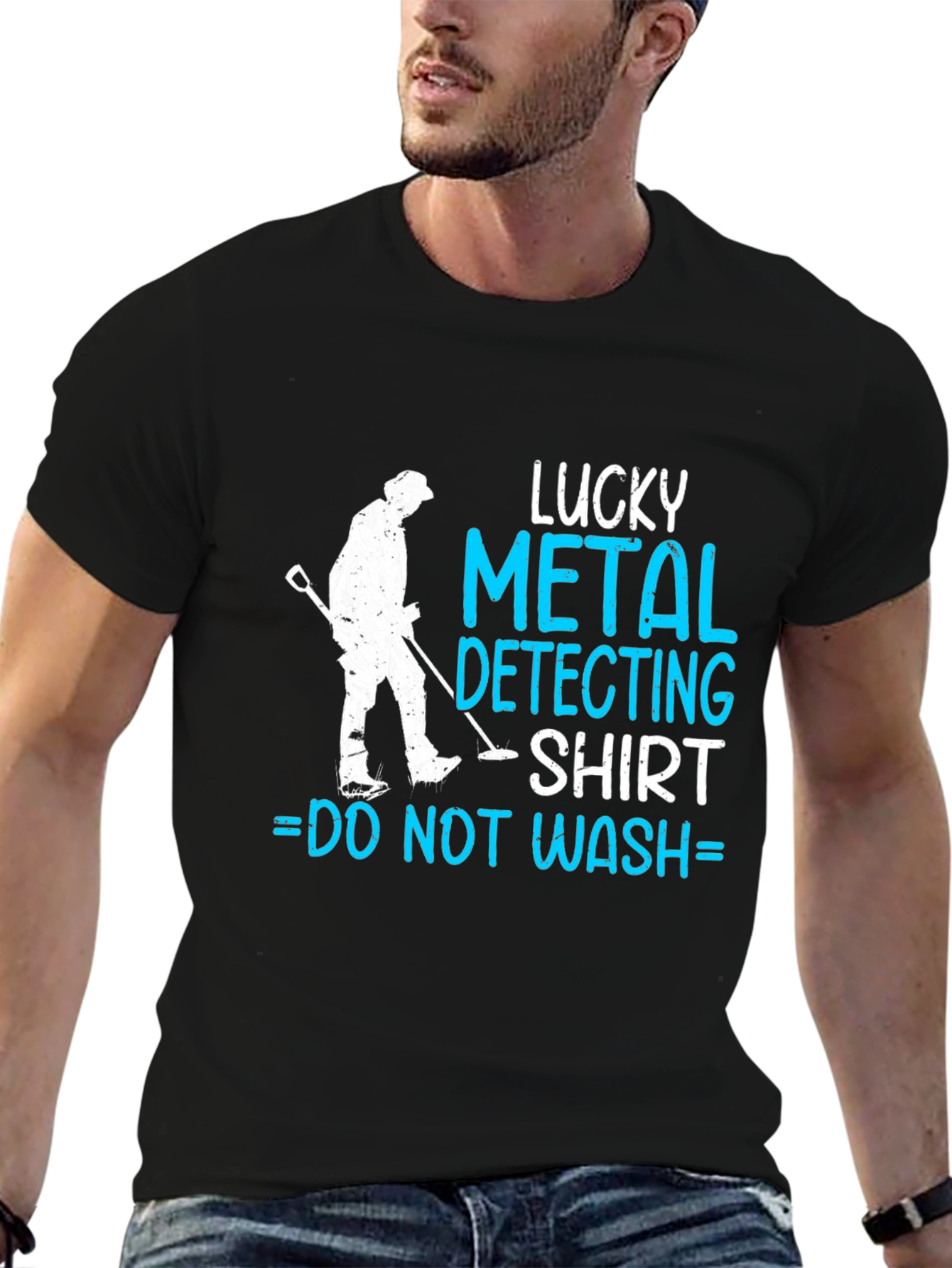 Black Lucky Metal Detecting Shirt view 6
