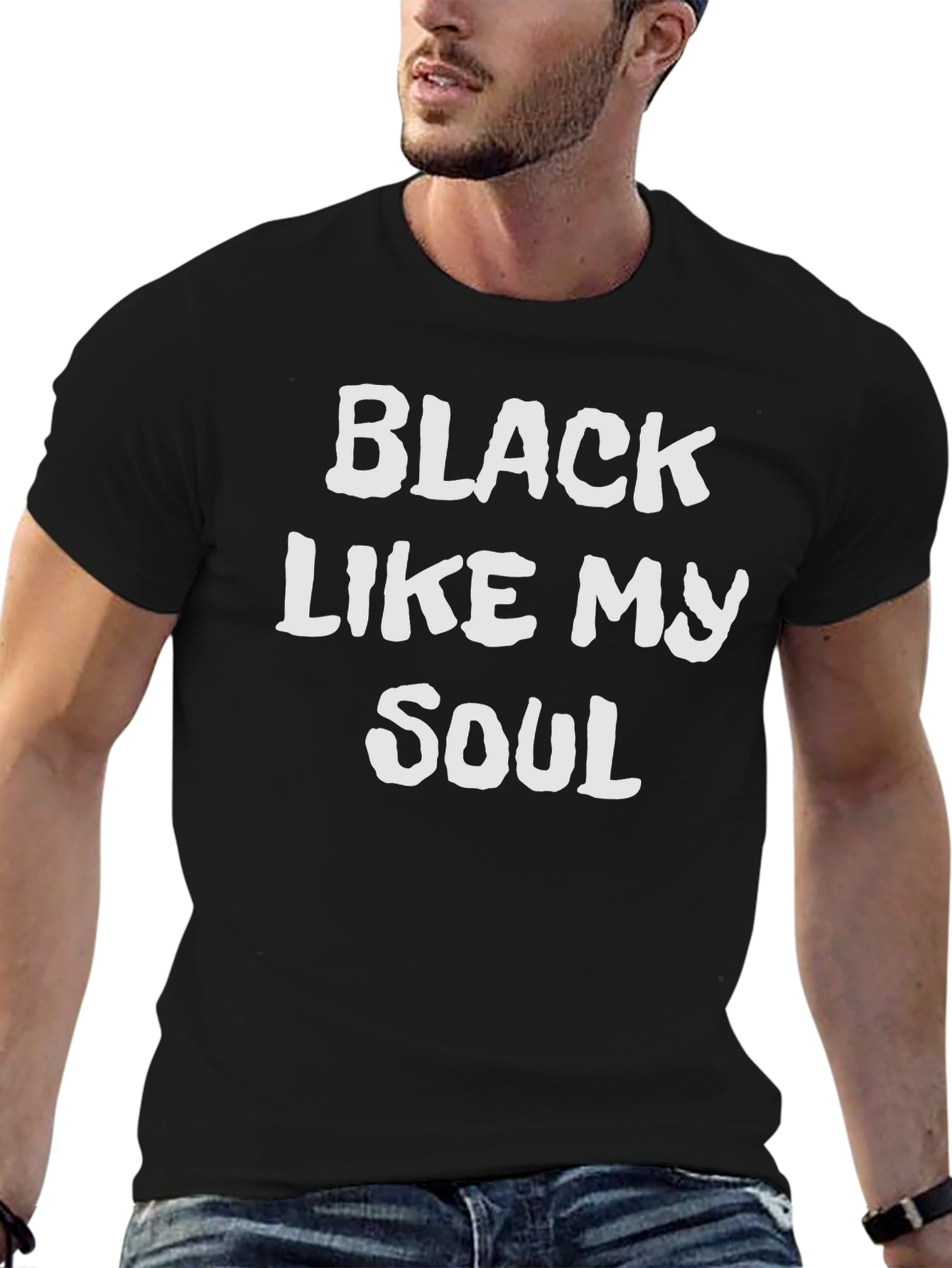 Black Black Like My Soul Graphic Tee view 6
