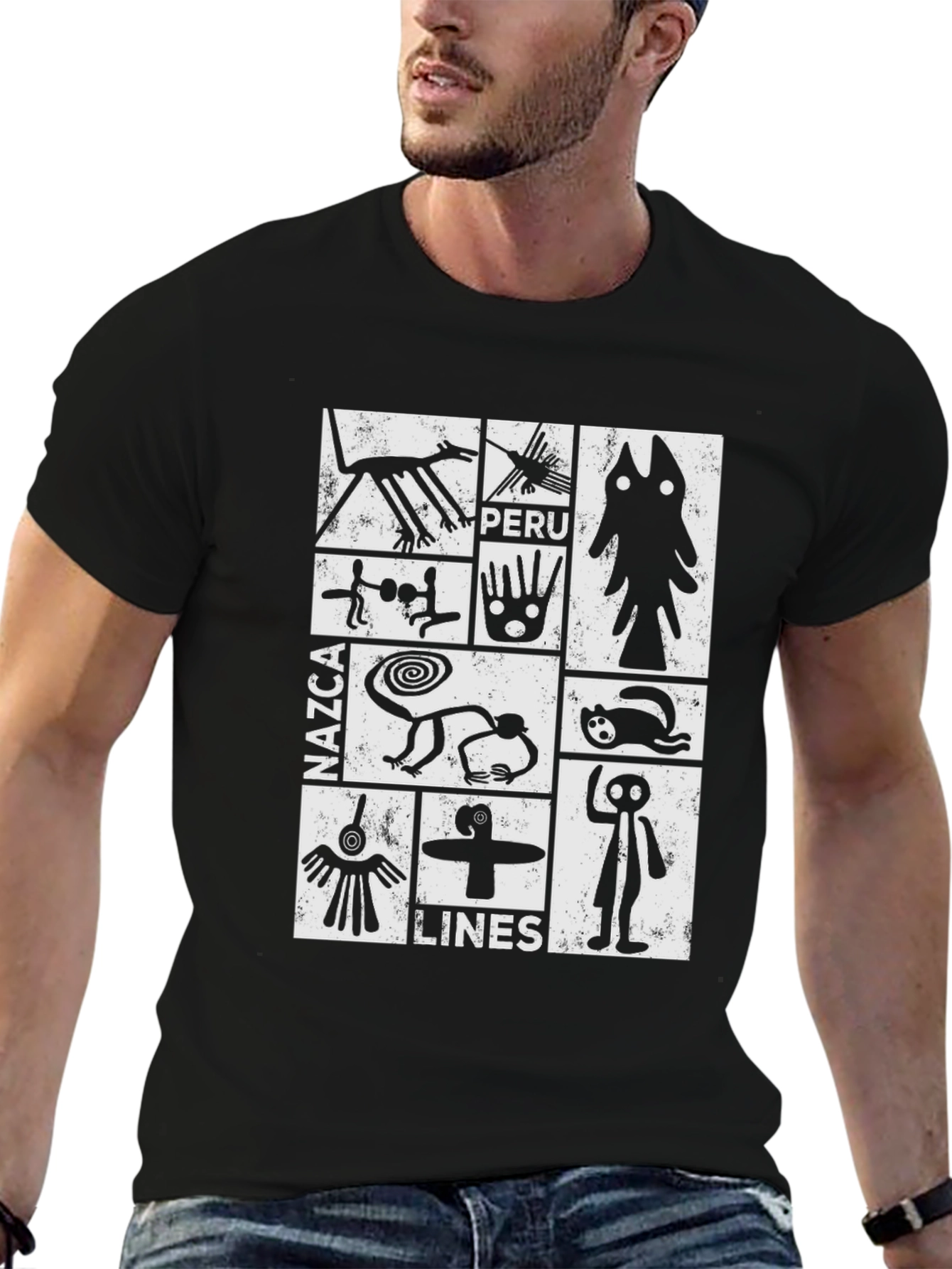 Nazca Lines Peru Graphic T-Shirt - 6