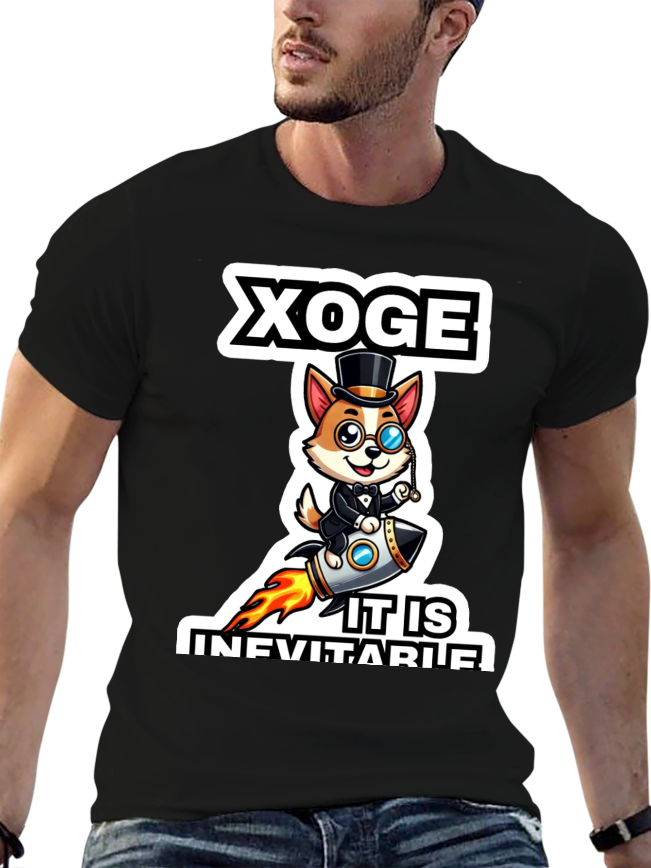 Black Xoge It Is Inevitable Black T-Shirt view 6