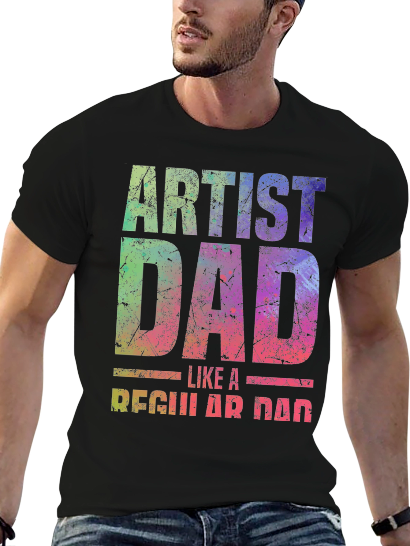 Artist Dad T-Shirt - Unique Graphic Tee - 6