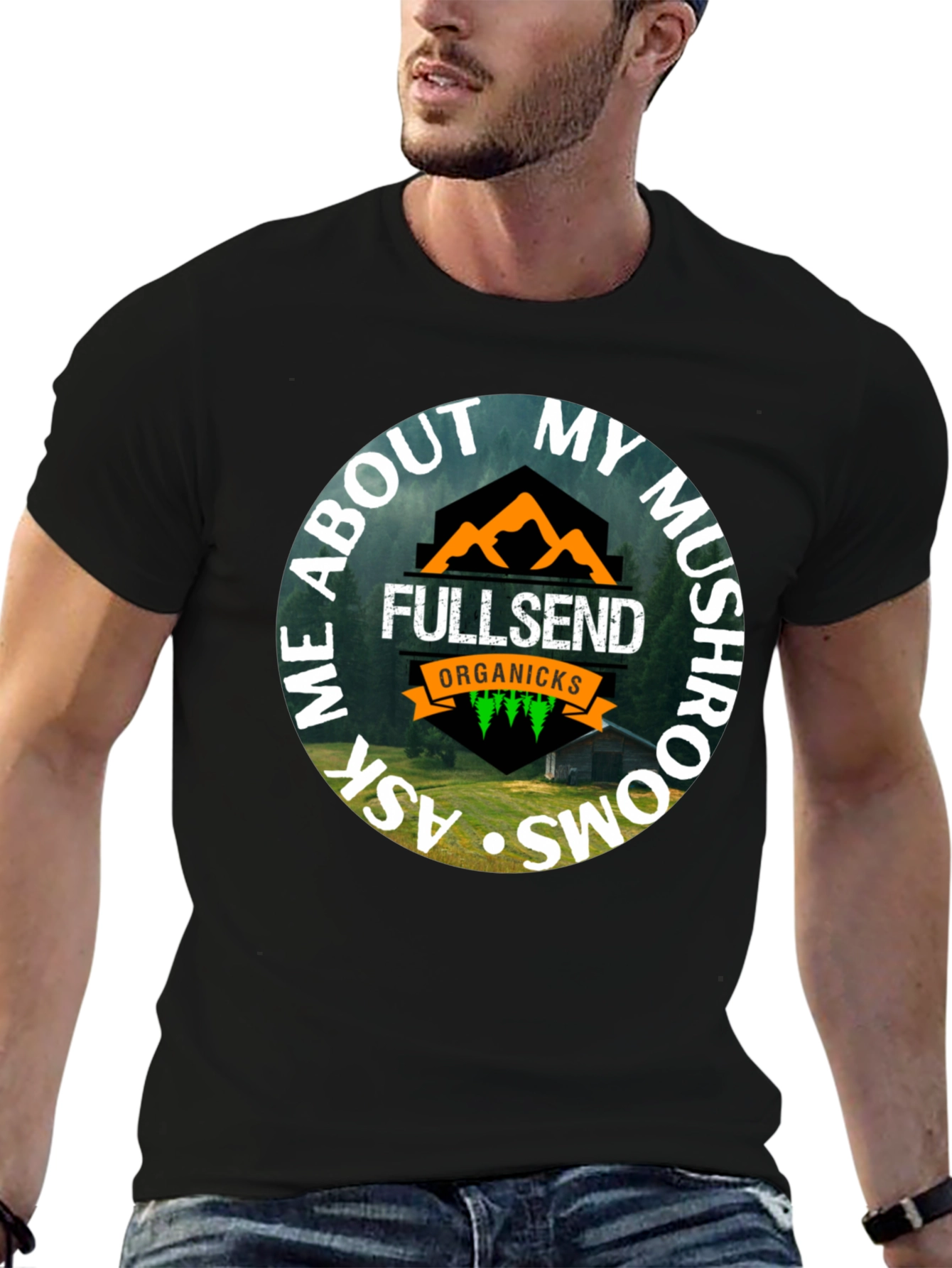 Fullsend Organicks Mushroom T-Shirt - 6