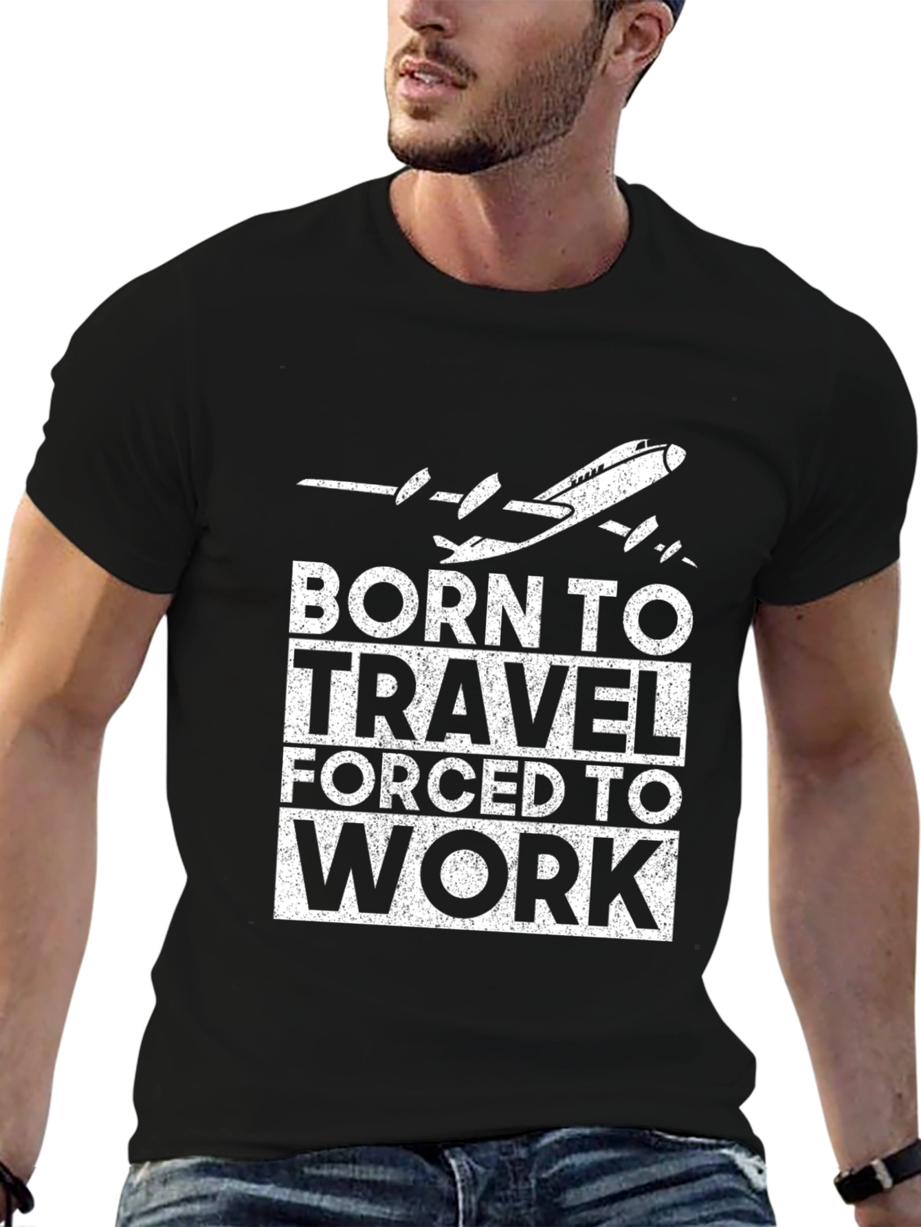 Born to Travel T-Shirt: Airplane Graphic Tee - 6
