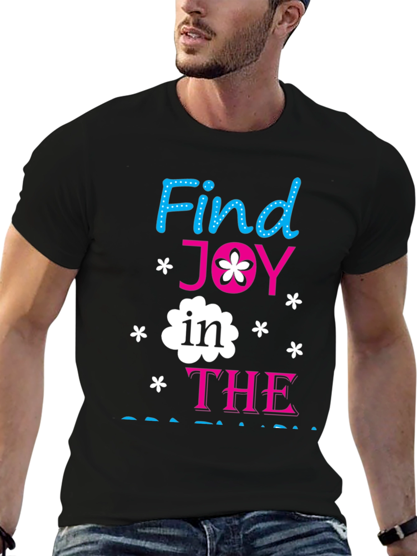 Black Find Joy in the Journey Graphic Tee view 6