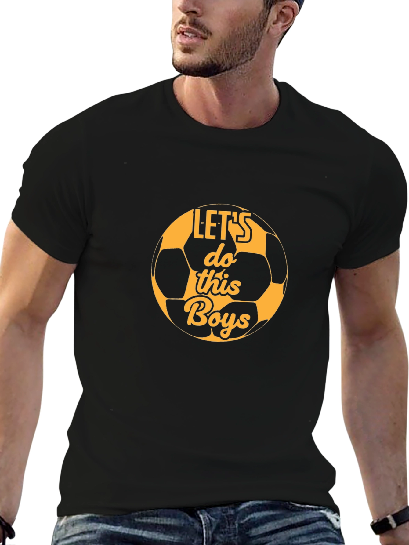 Black Let's Do This Boys Black T-Shirt view 6