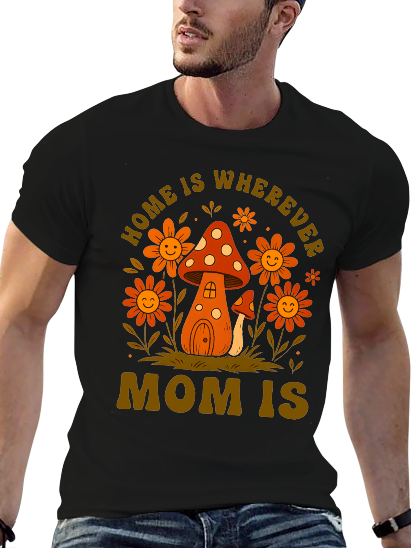 Black Home is Wherever Mom is T-Shirt view 6