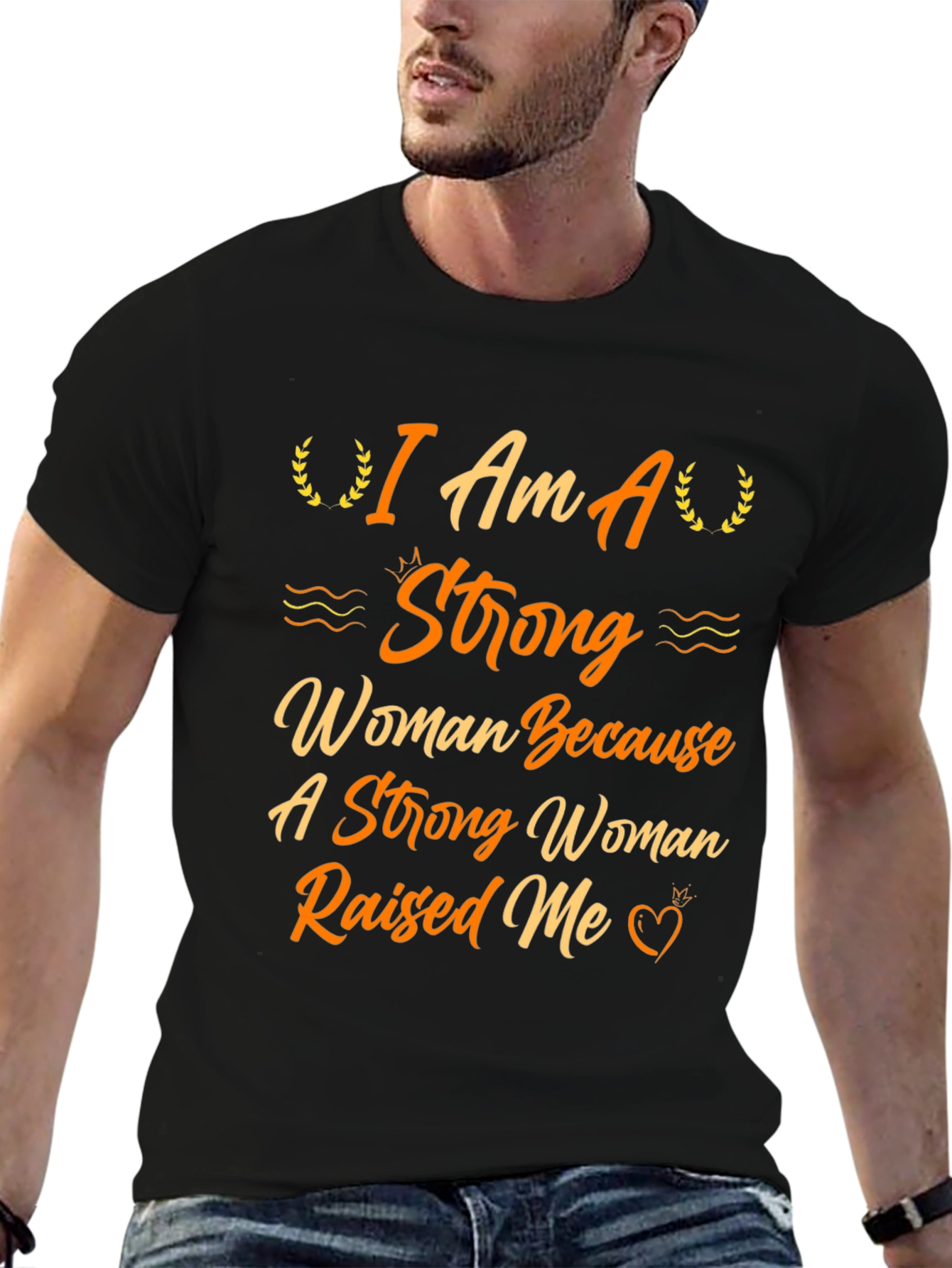 Black Strong Woman Graphic Tee - Empowering Design view 6