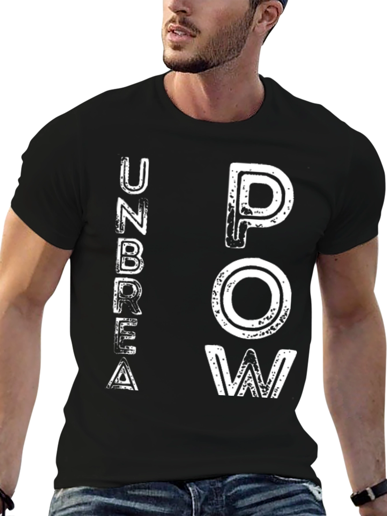 Black UNBREAK POW Graphic T-Shirt view 6