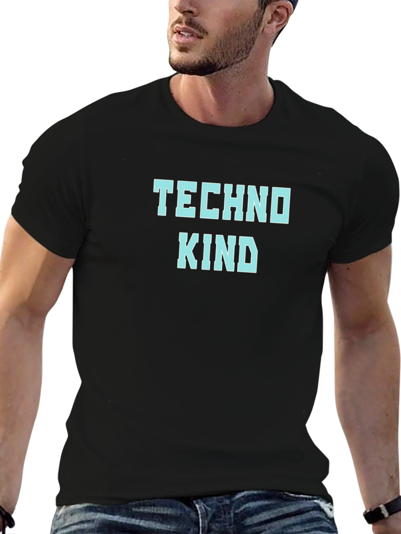 Black Techno Kind Graphic Tee - Modern Comfort view 6