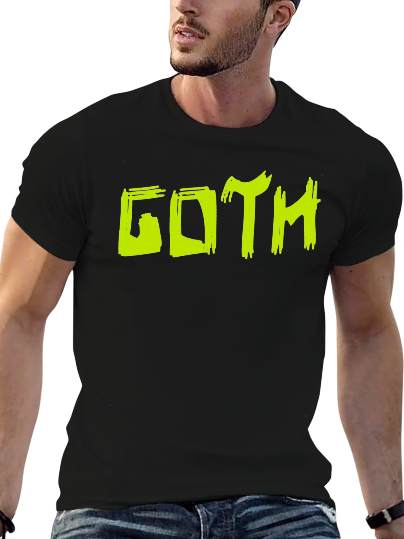 Black Goth Graphic Tee - Edgy Style view 6