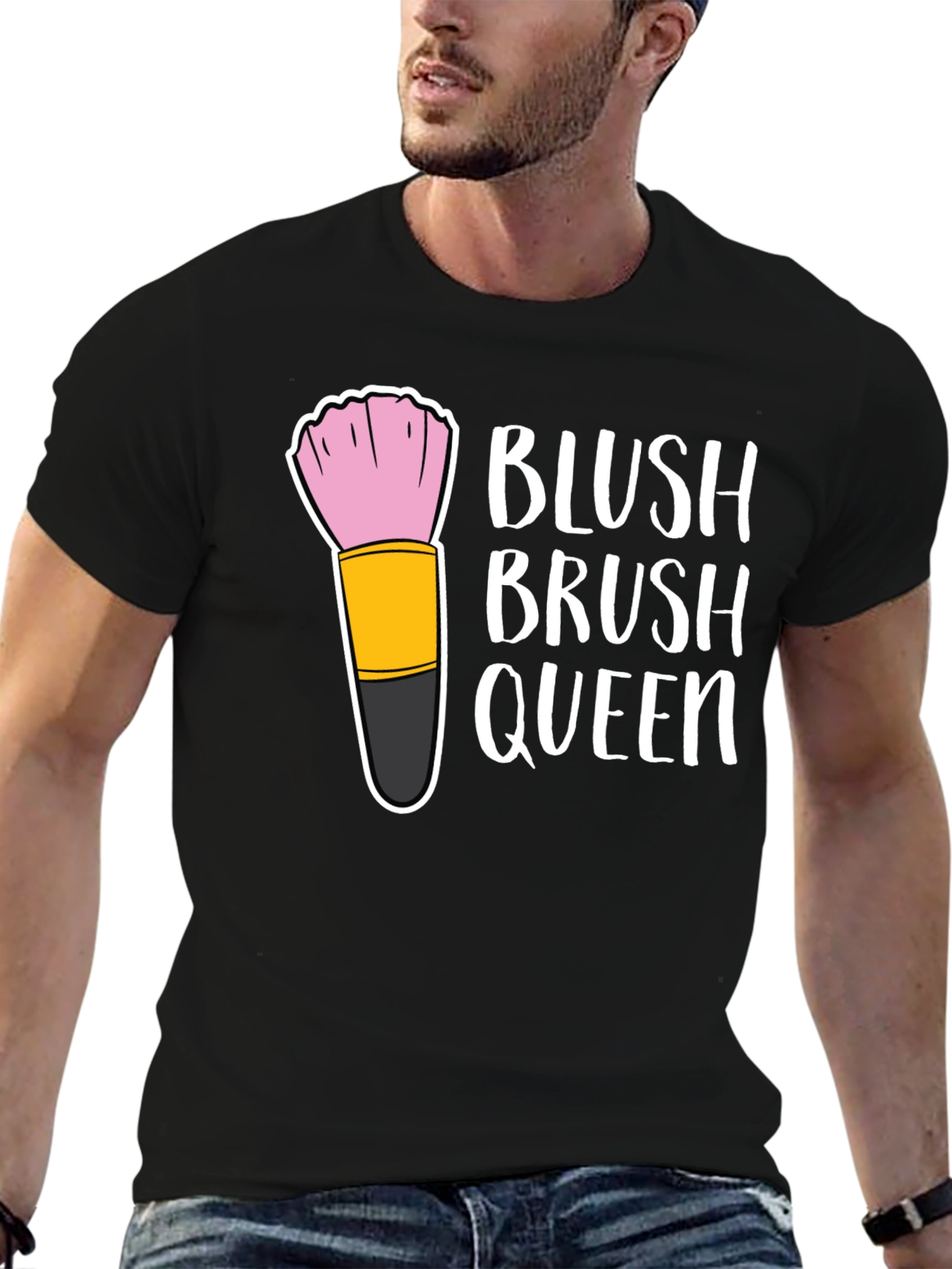 Black Blush Brush Queen Graphic Tee view 6