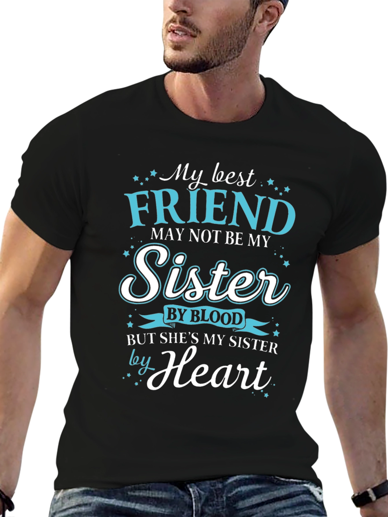Black My Best Friend Sister T-Shirt view 6