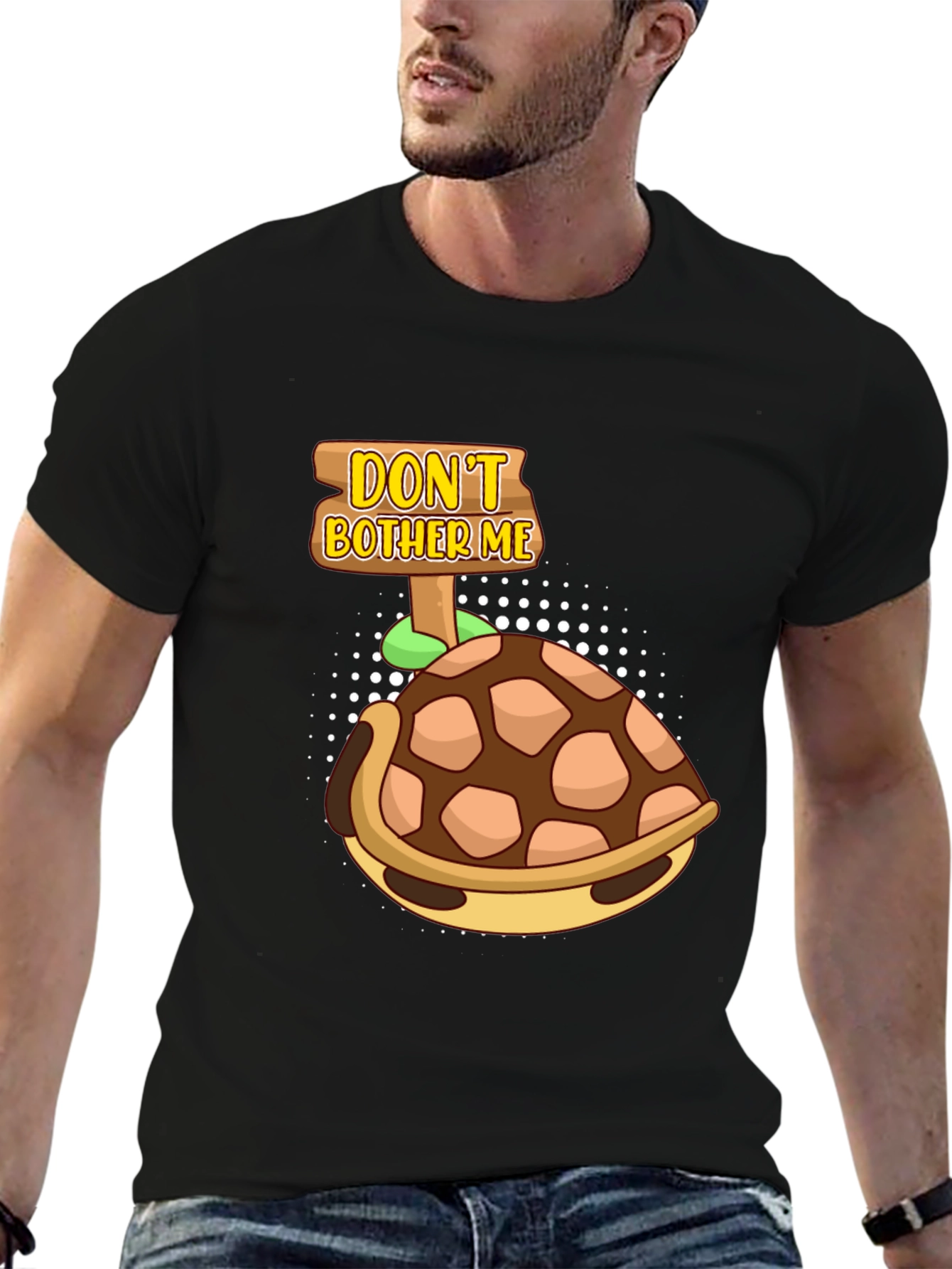 Black Don't Bother Me Turtle T-Shirt view 6
