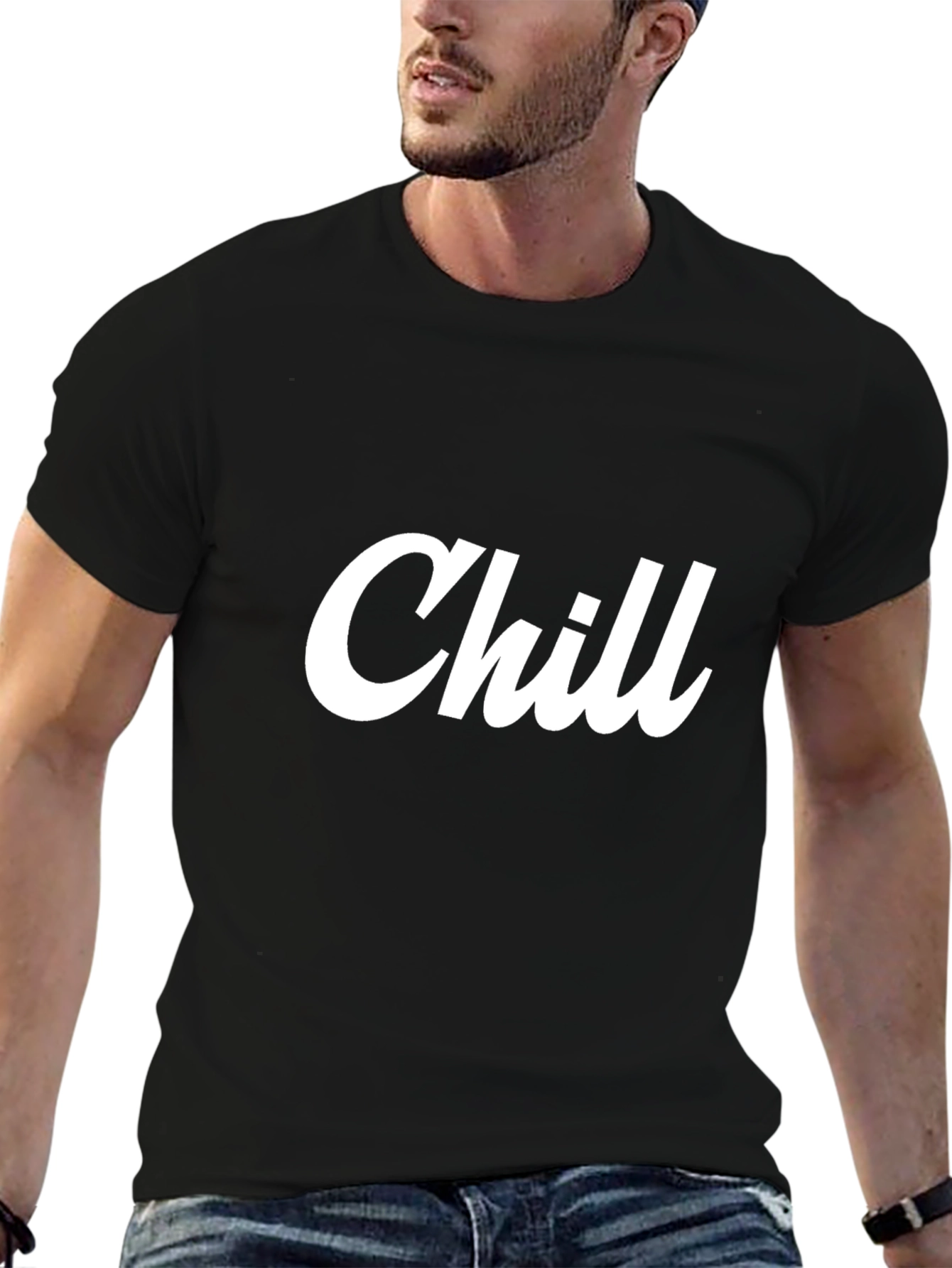 Black Chill Graphic T-Shirt - Relaxed Style view 6