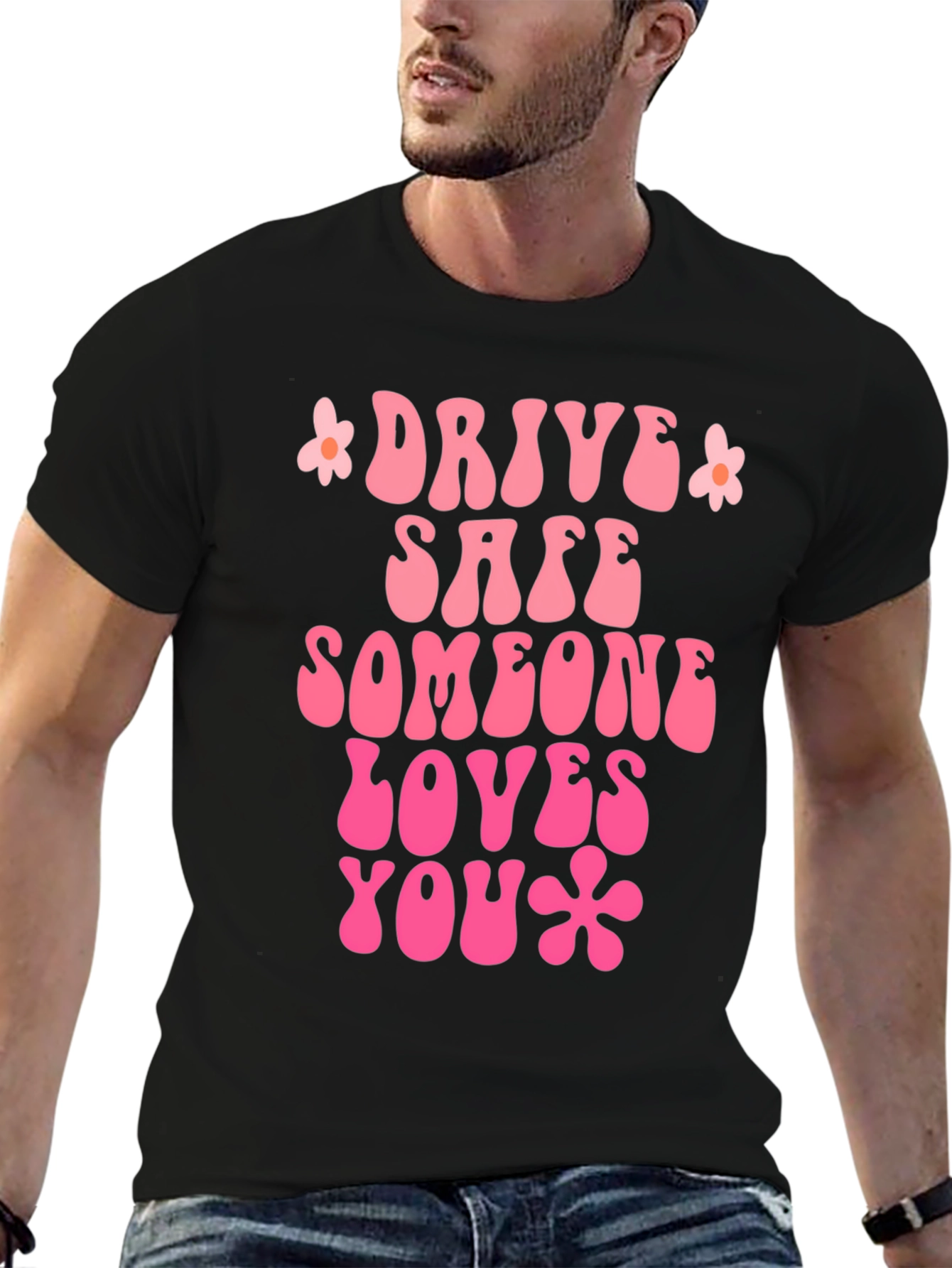 Black Drive Safe Graphic Tee - Retro Style view 6