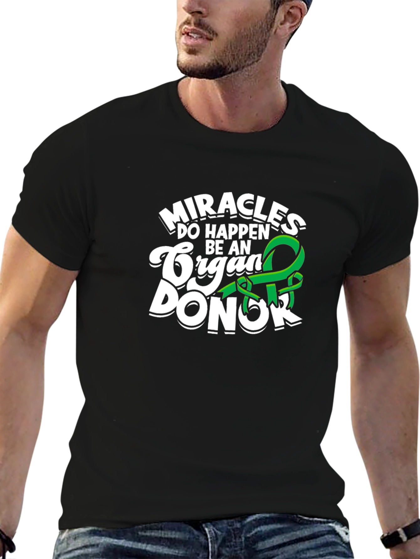 Black Miracles Happen Be An Organ Donor T-Shirt view 6
