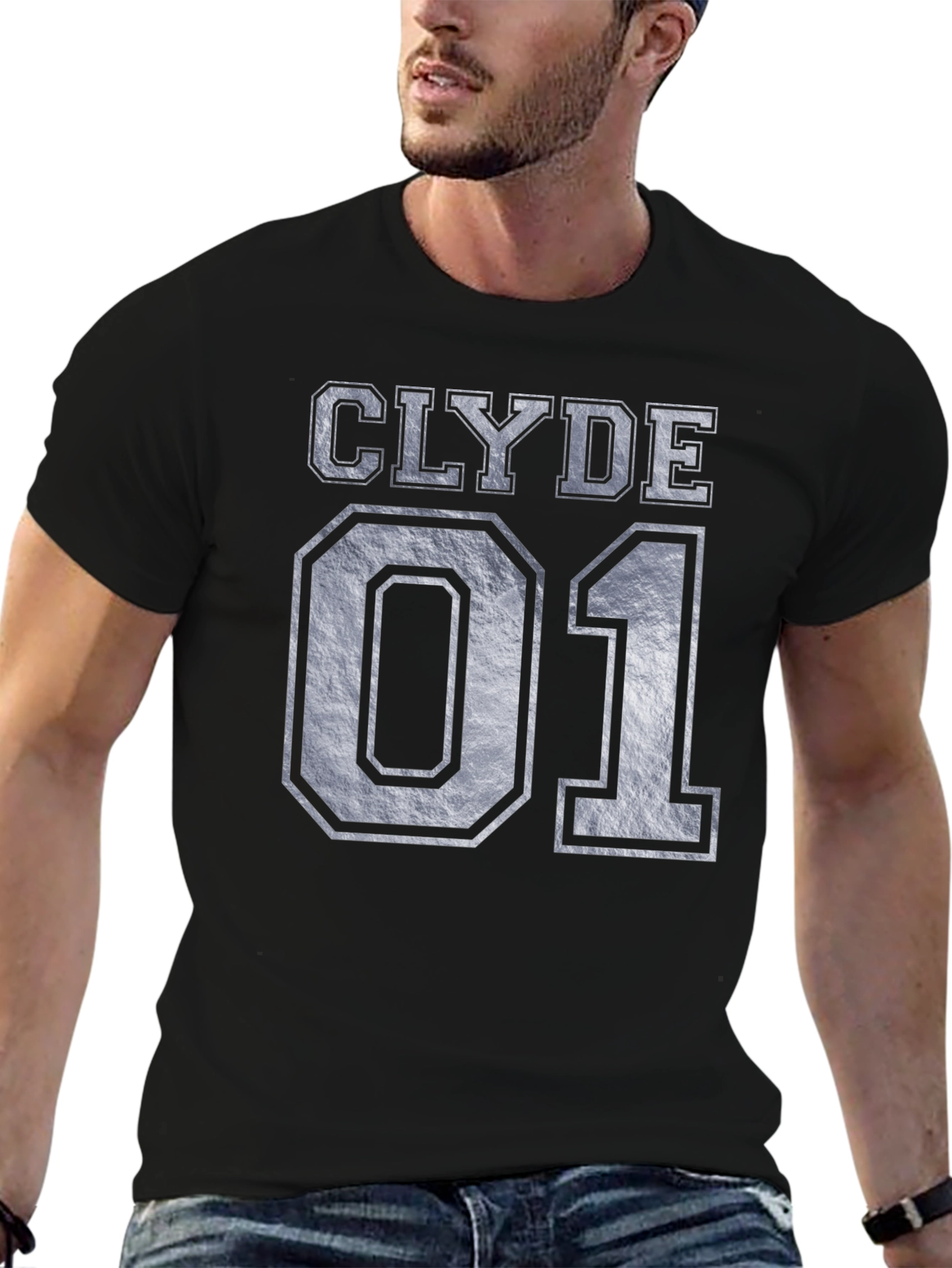 Black Clyde 01 Graphic Tee - Black Cotton Blend view 6