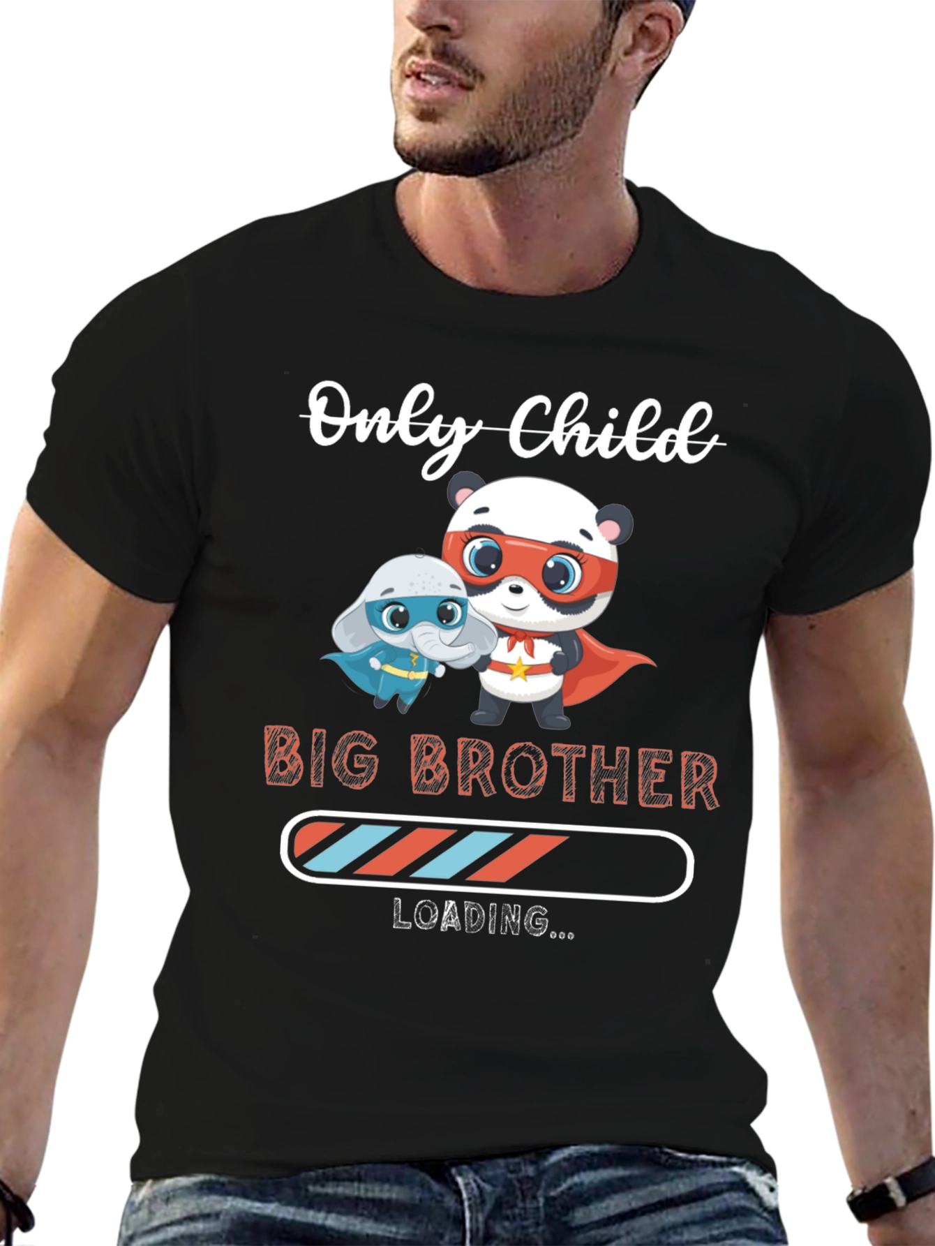 Black Big Brother Loading T-Shirt view 6