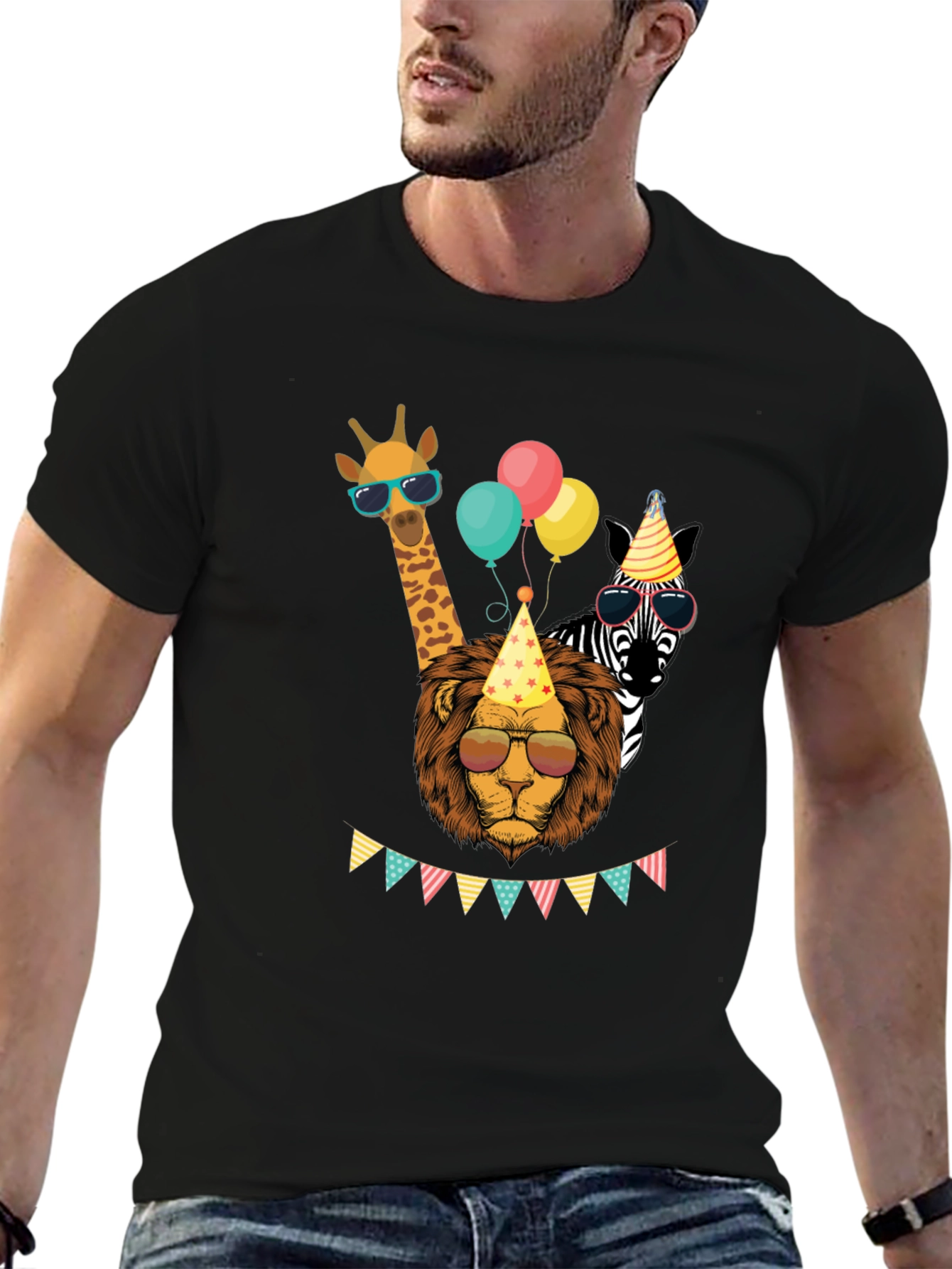 Black Party Animals T-Shirt view 6