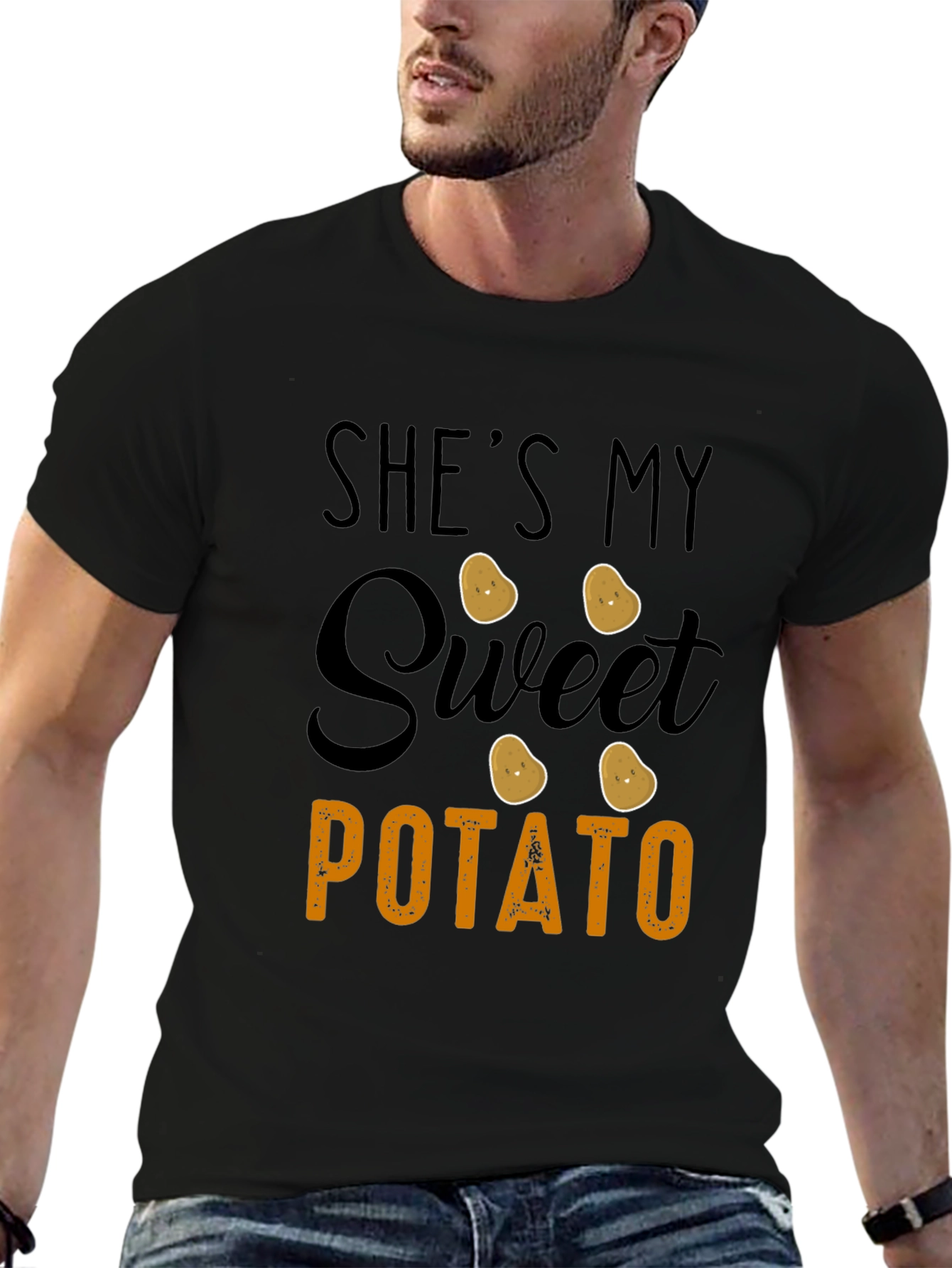 Black She's My Sweet Potato Graphic Tee view 6
