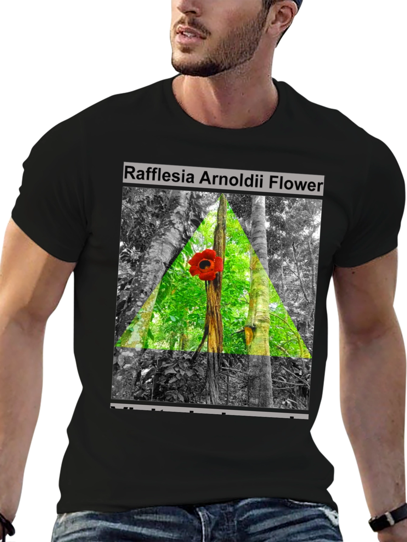 Black Rafflesia Arnoldii Flower T-Shirt view 6
