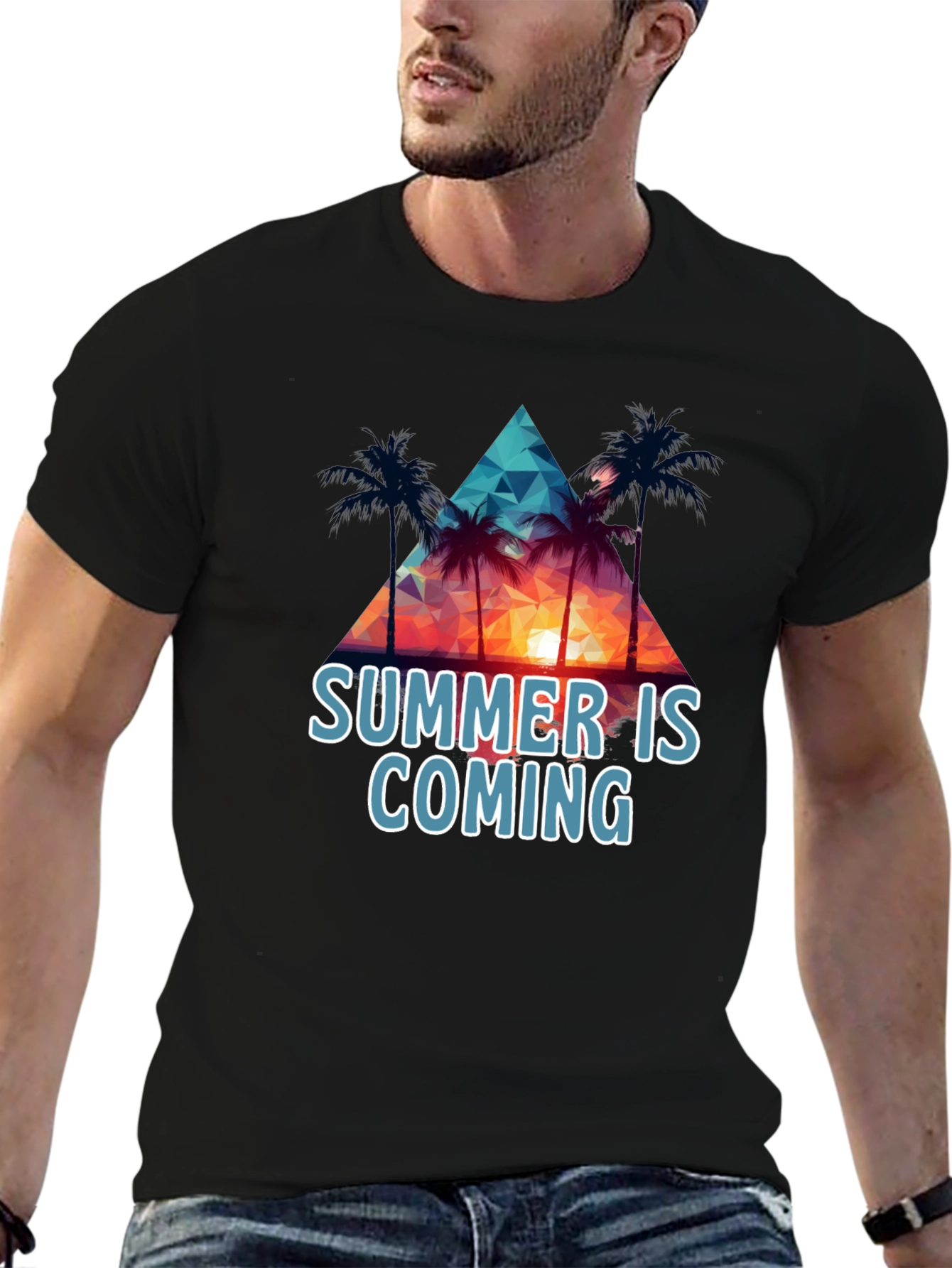 Black Summer Is Coming Black T-Shirt view 6