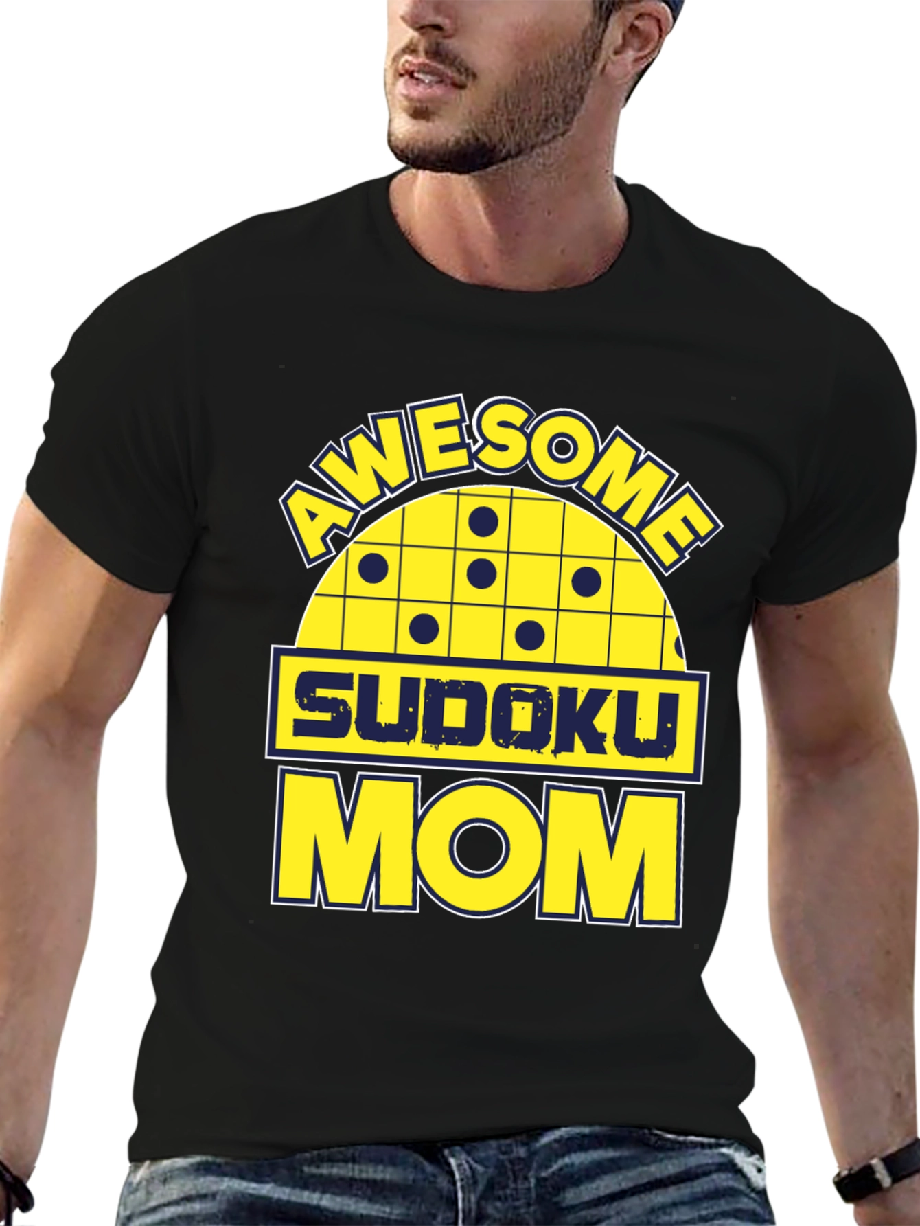 Awesome Sudoku Mom Graphic Tee Shirt - 6