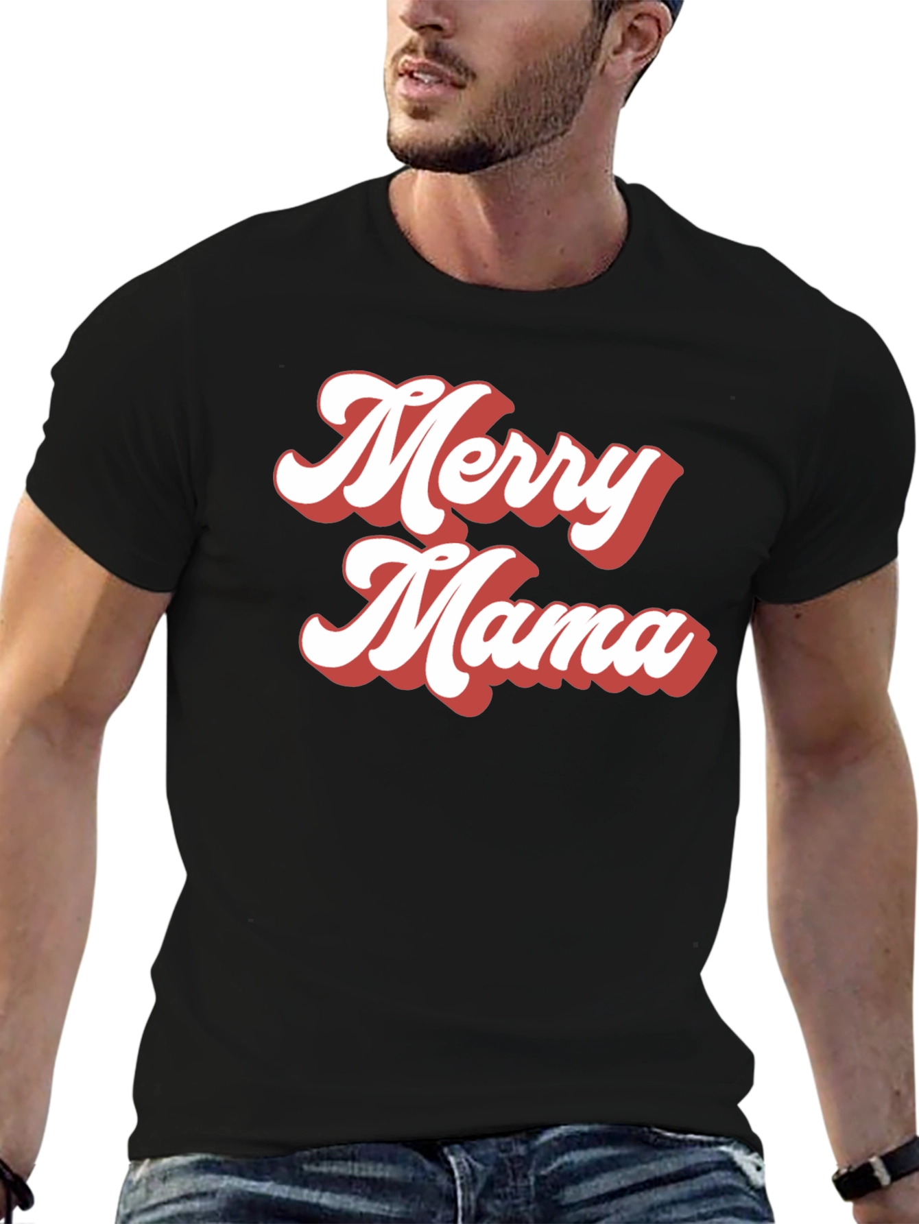 Merry Mama Retro Graphic Tee - 6
