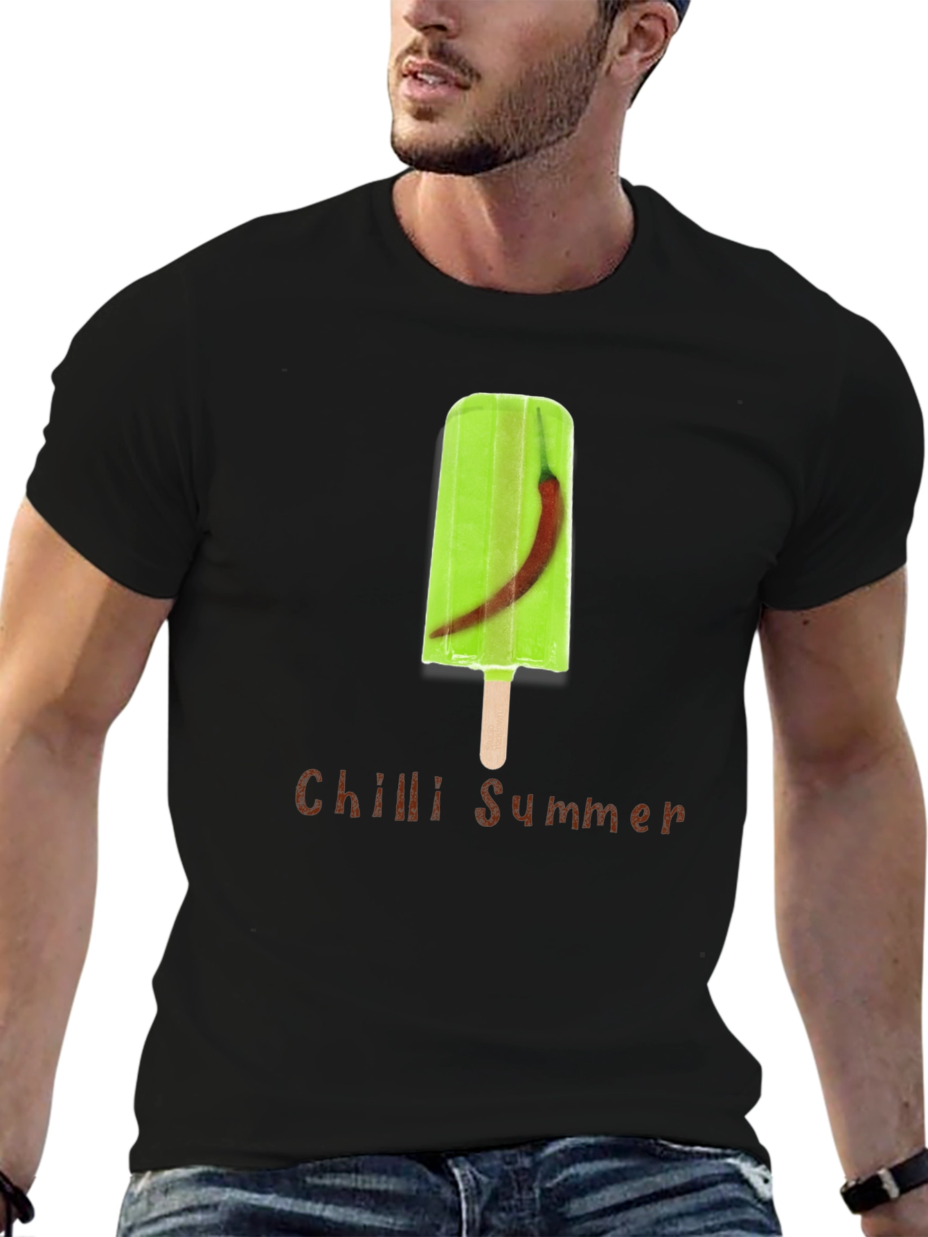 Black Chilli Summer Graphic T-Shirt view 6