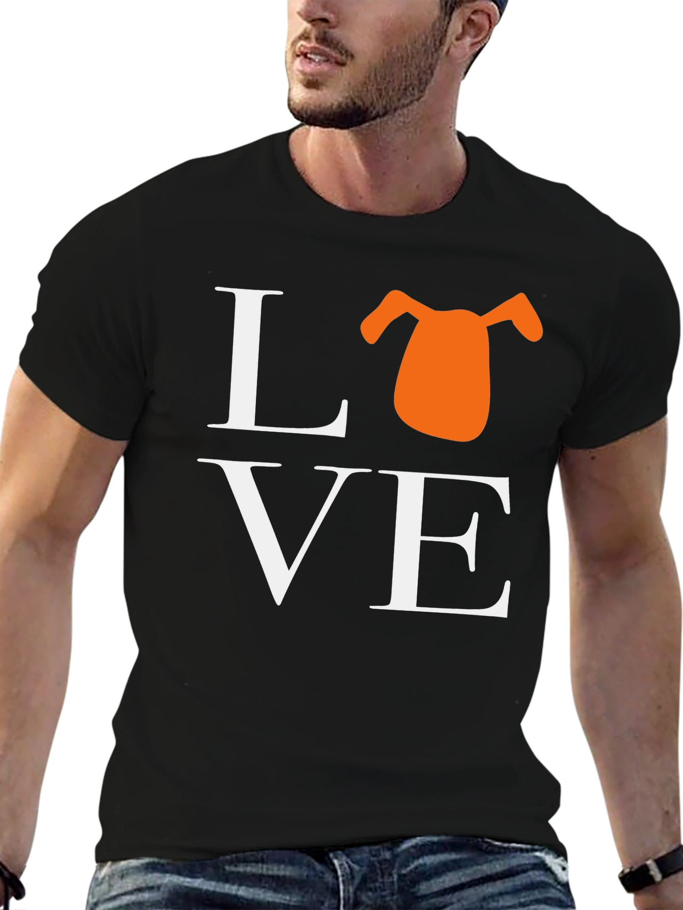 Black Love Dog Graphic Tee view 6