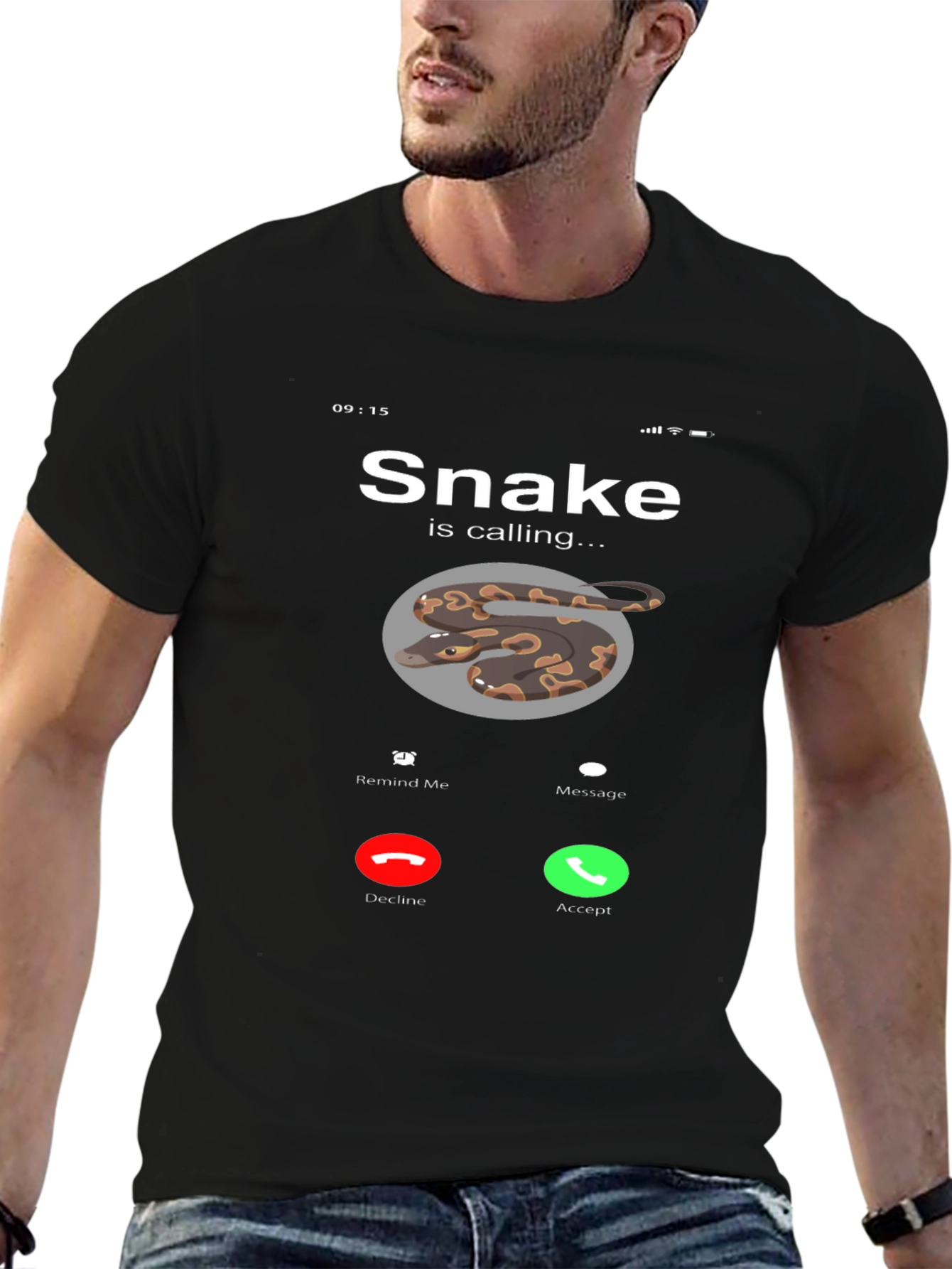 Black Snake is Calling Graphic Tee view 6