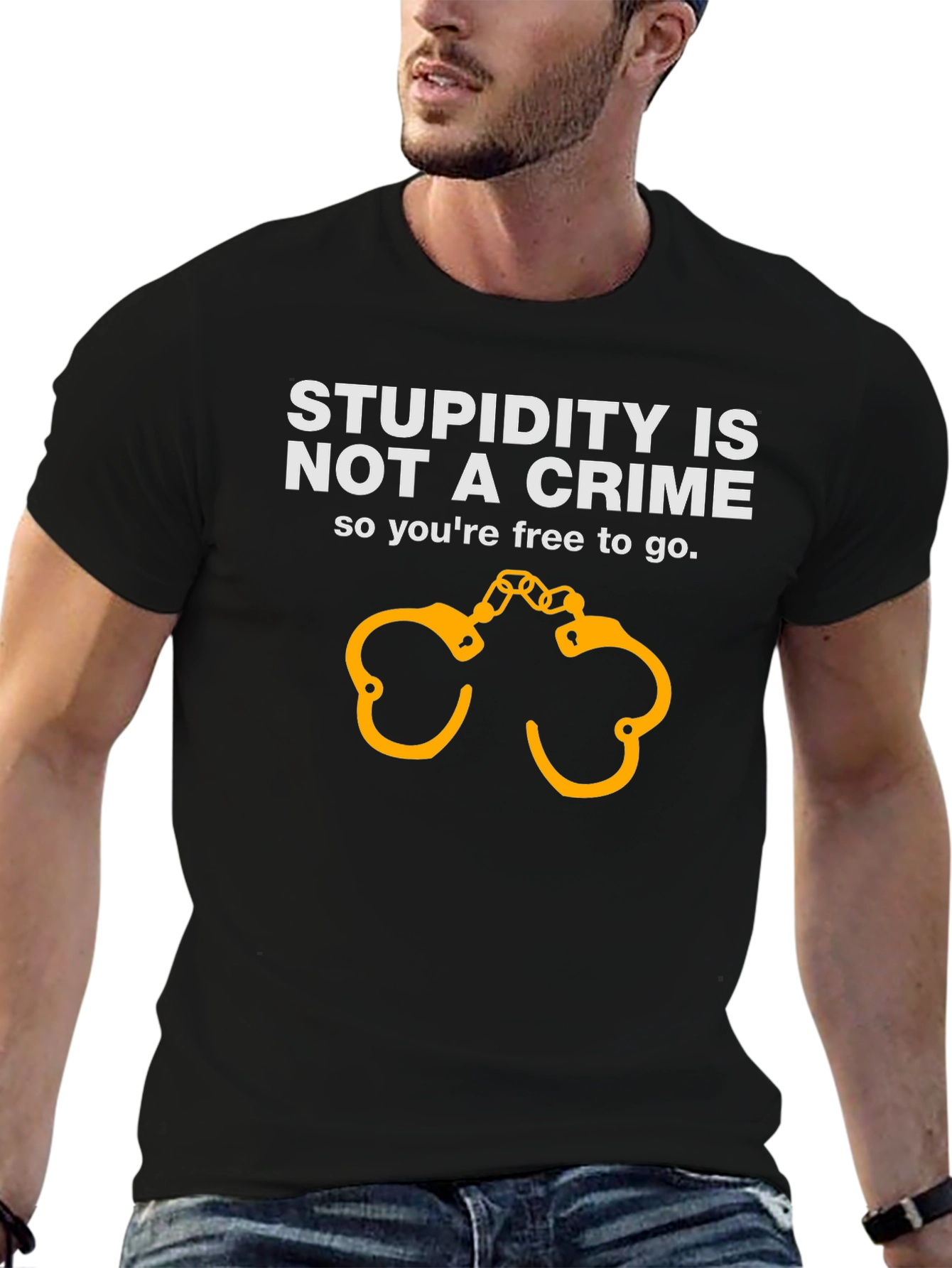 Black Stupidity Is Not a Crime Graphic Tee view 6