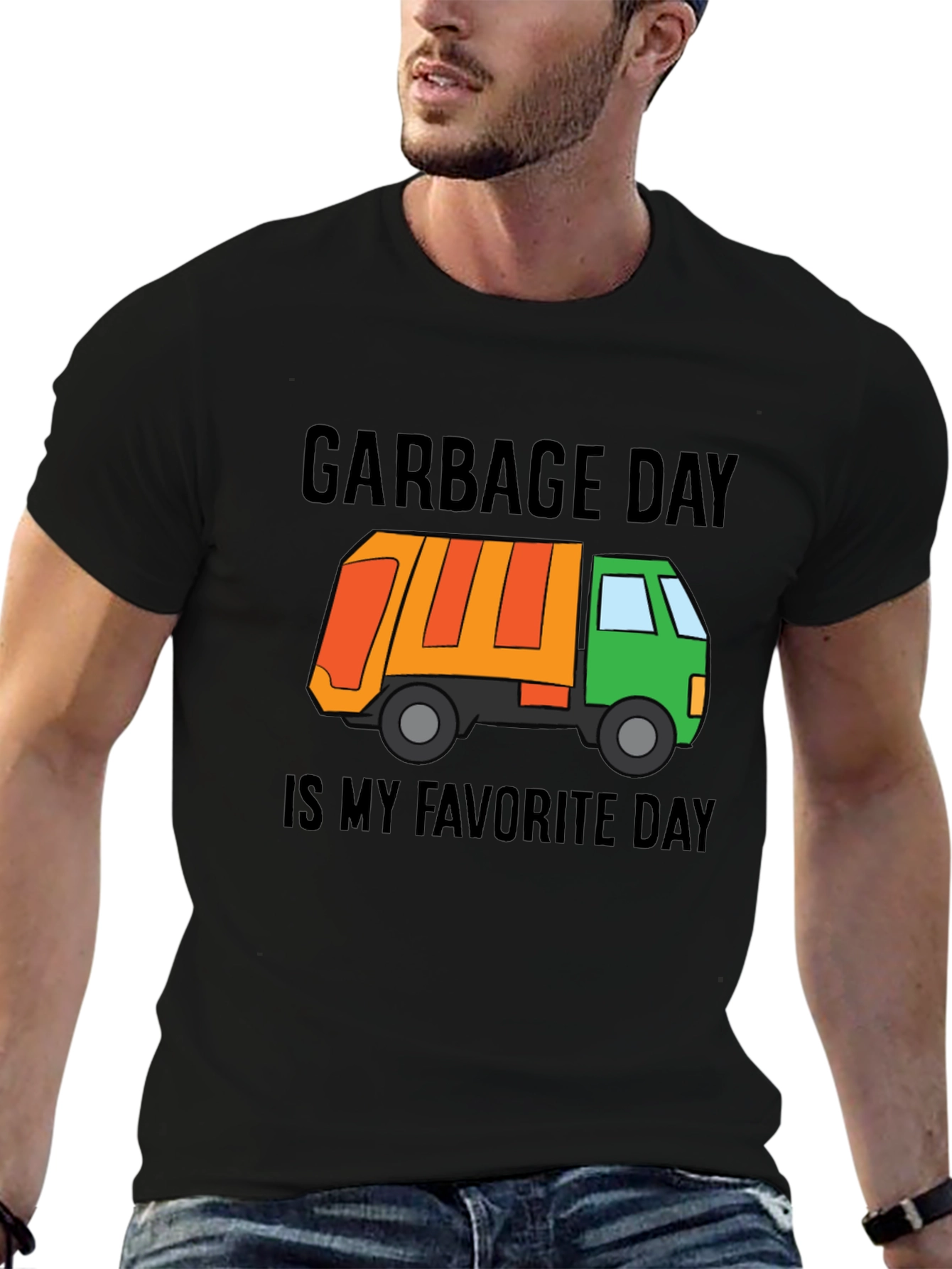 Black Garbage Day is My Favorite Day T-Shirt view 6
