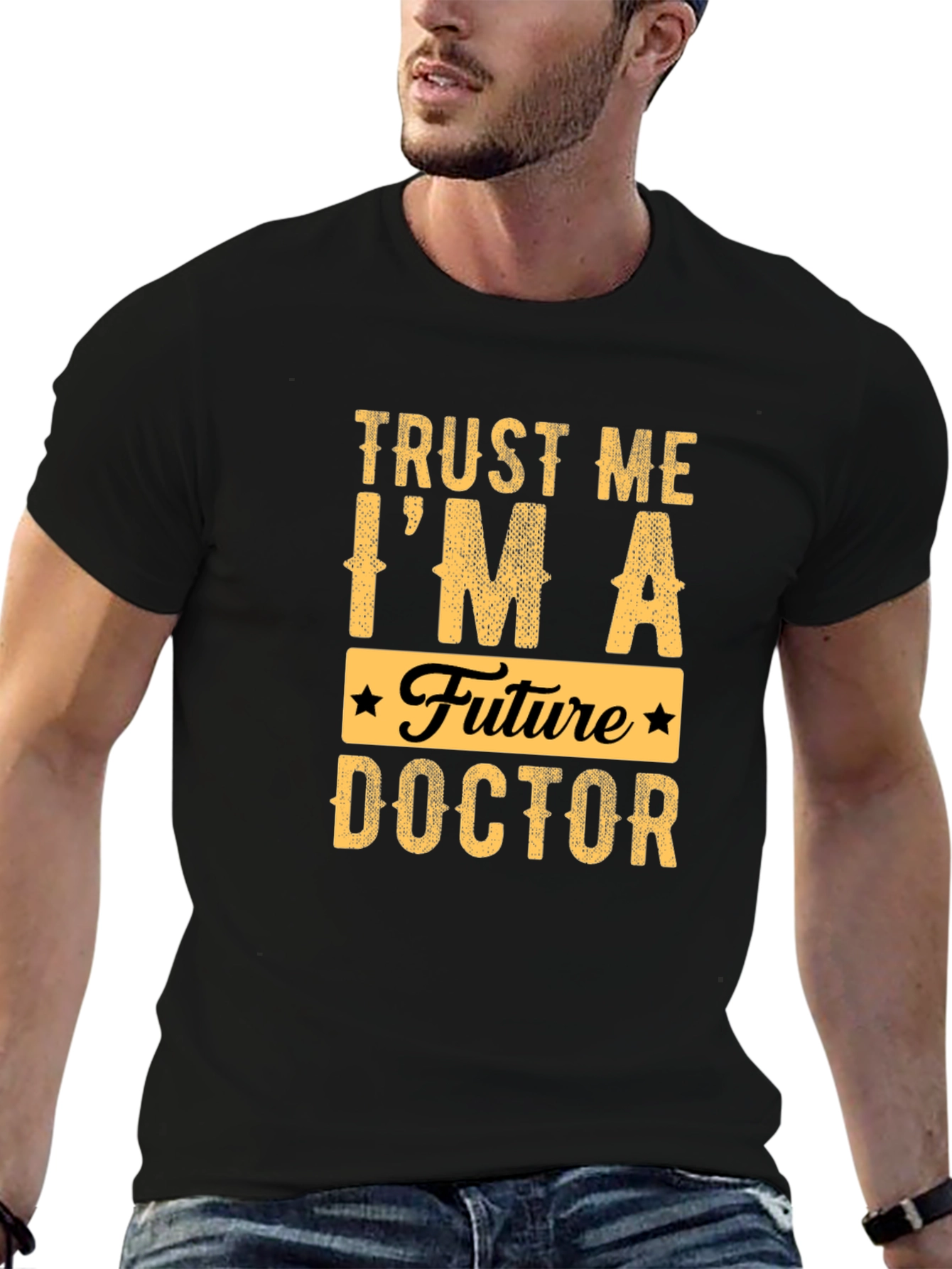 Black Future Doctor Graphic T-Shirt view 6
