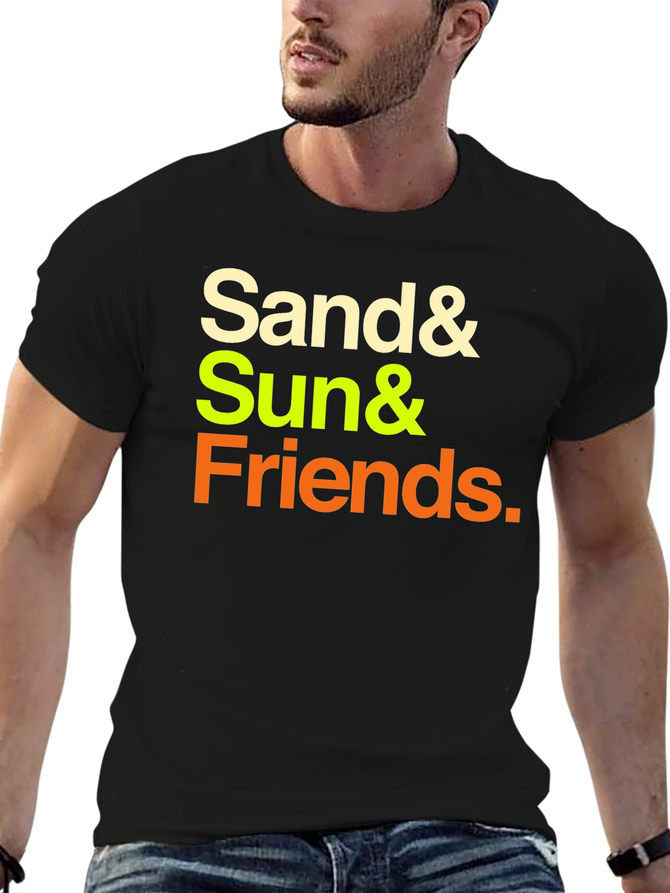 Black Sand & Sun & Friends T-Shirt view 6
