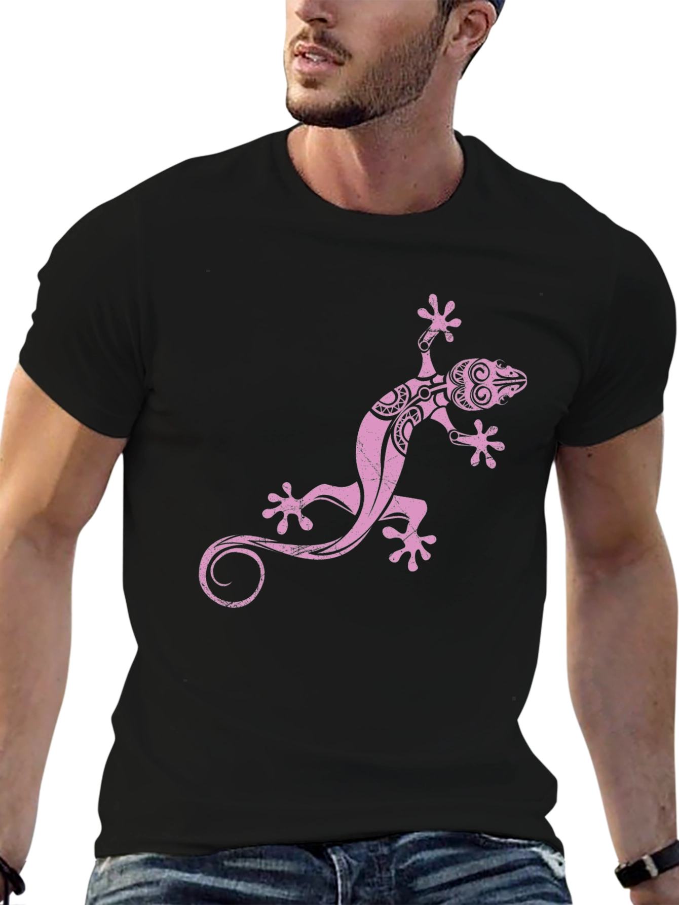 Pink Lizard Graphic T-Shirt - 6