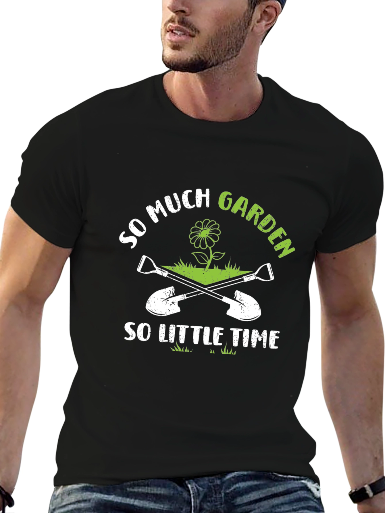 Black So Much Garden So Little Time T-Shirt view 6