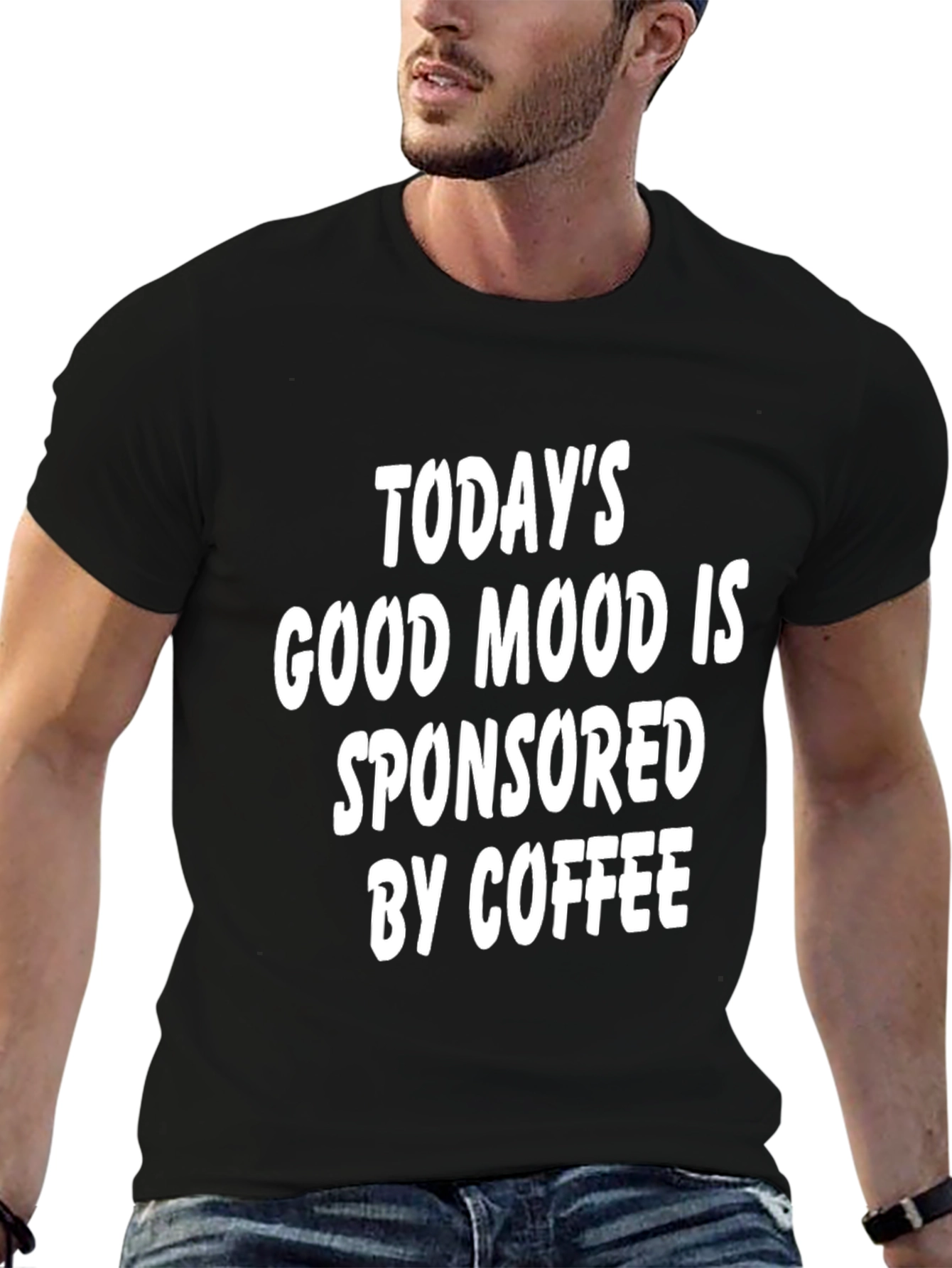 Black Coffee Sponsored Good Mood Graphic Tee view 6