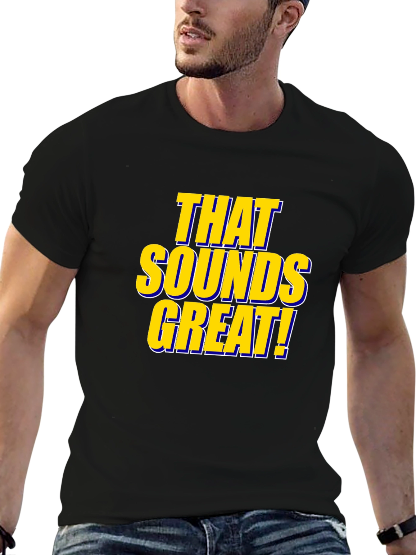Black That Sounds Great! Black T-Shirt view 6