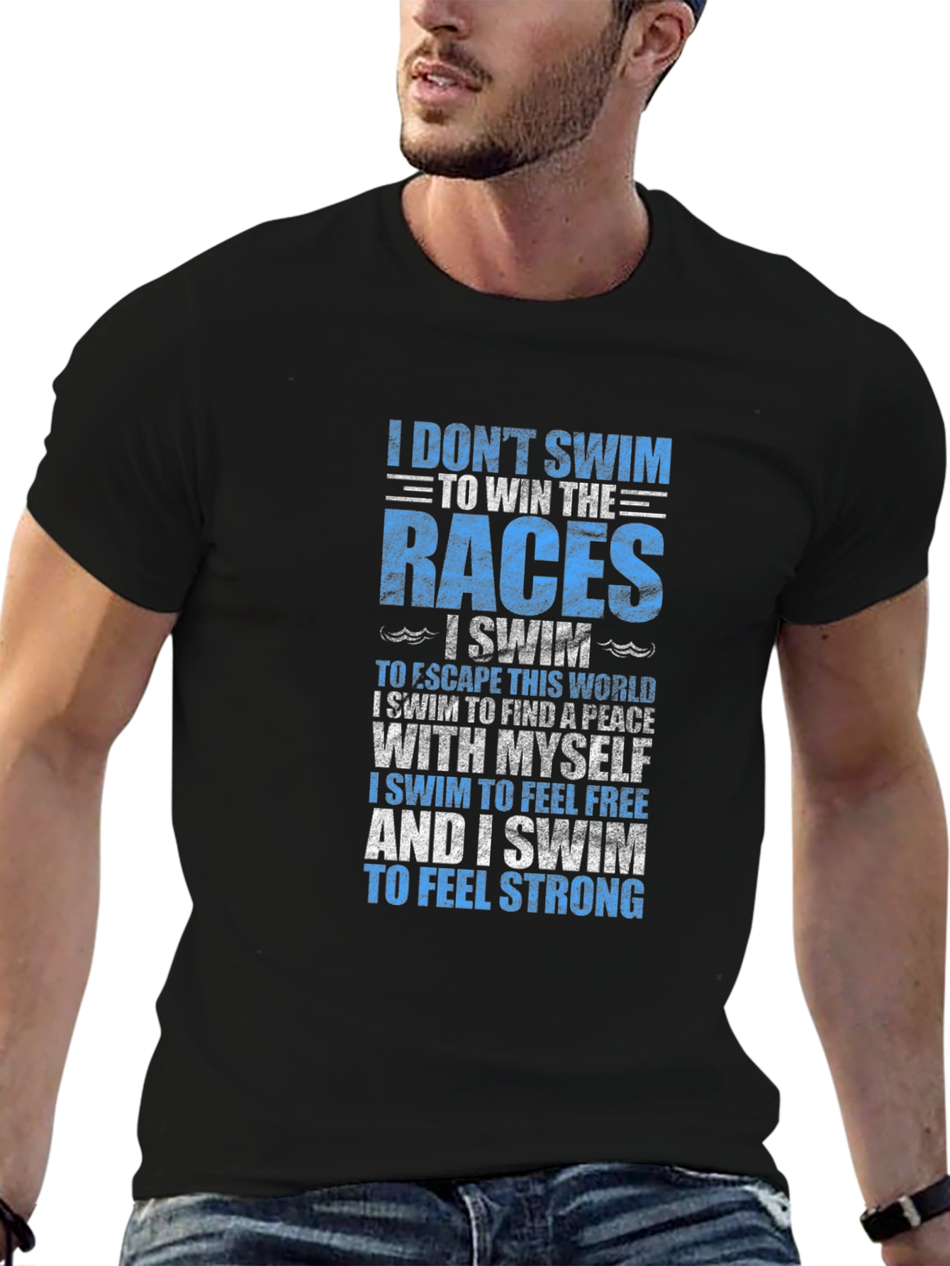 Swimmer's Motivation T-Shirt - Swim for Yourself - 6
