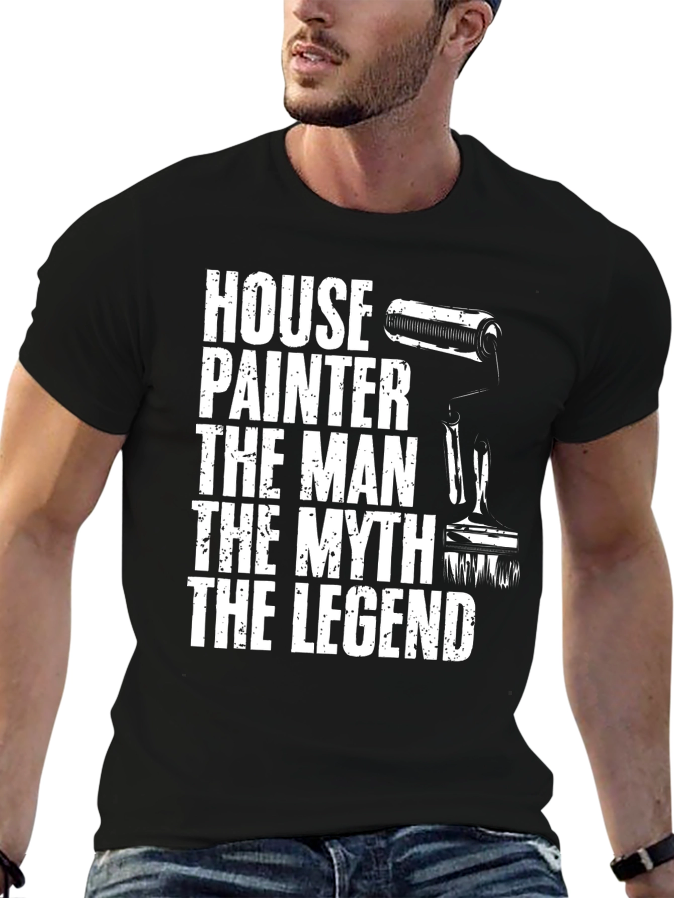 Black House Painter The Man The Myth The Legend T-Shirt view 6