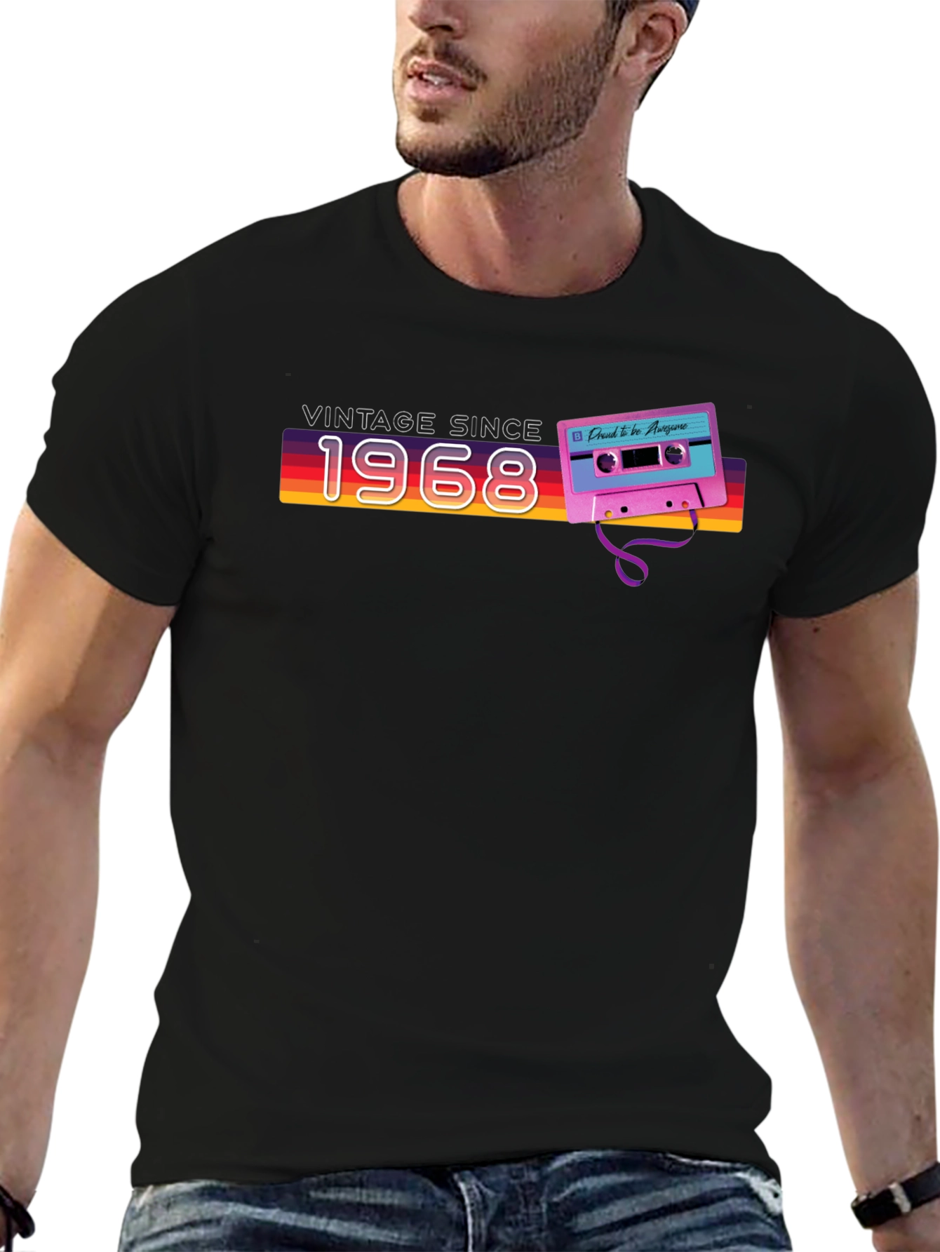 Vintage Since 1968 Cassette Tape Graphic Tee - 6
