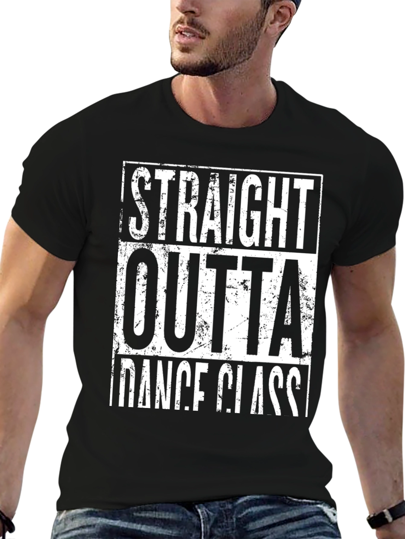 Black Straight Outta Dance Class Graphic Tee view 6