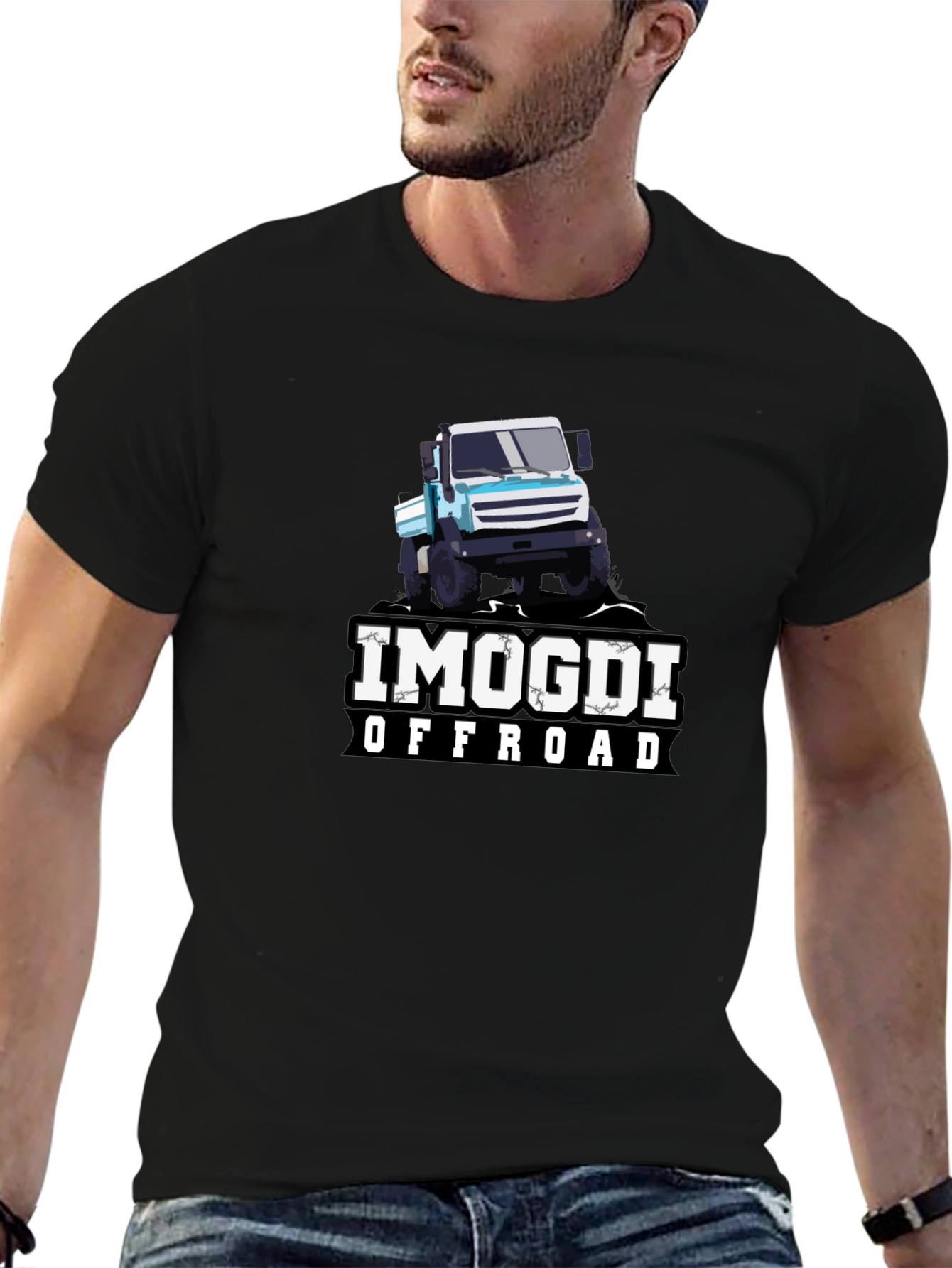 Black IMOGDI Offroad Graphic Tee - Black view 6