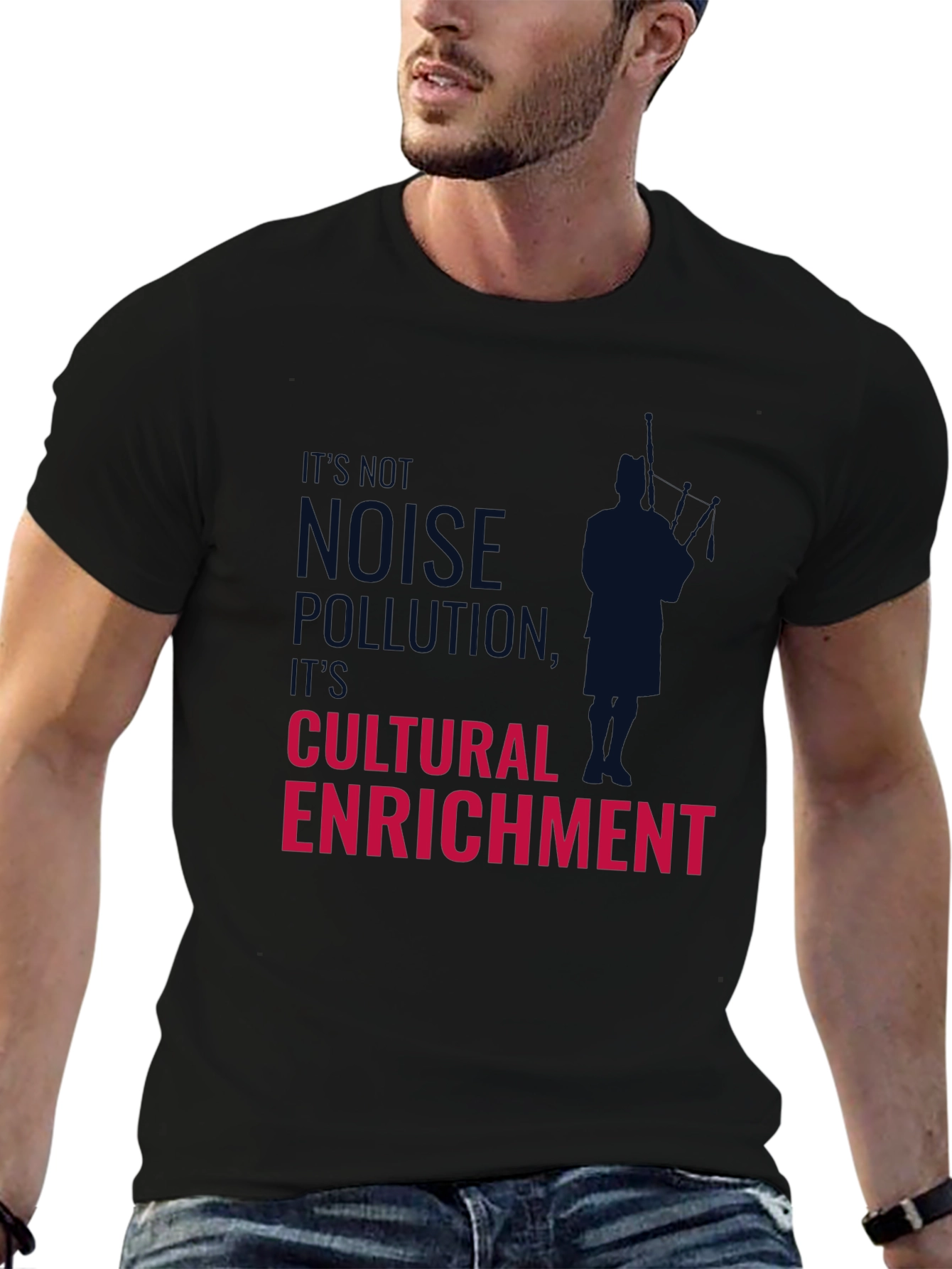 Cultural Enrichment Graphic Tee - Black Cotton T-Shirt - 6