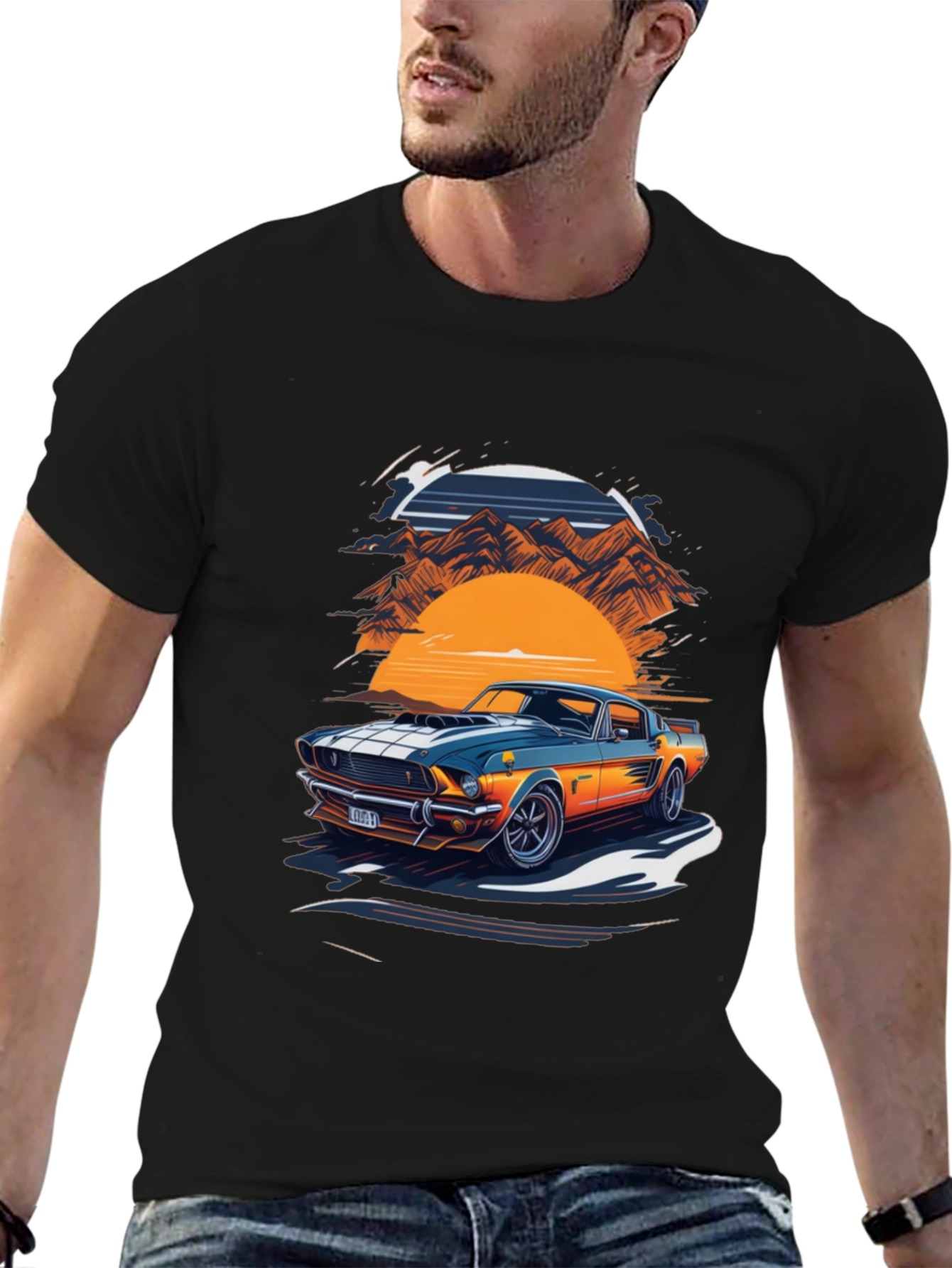 Retro Car Graphic Tee - Classic Style - 6